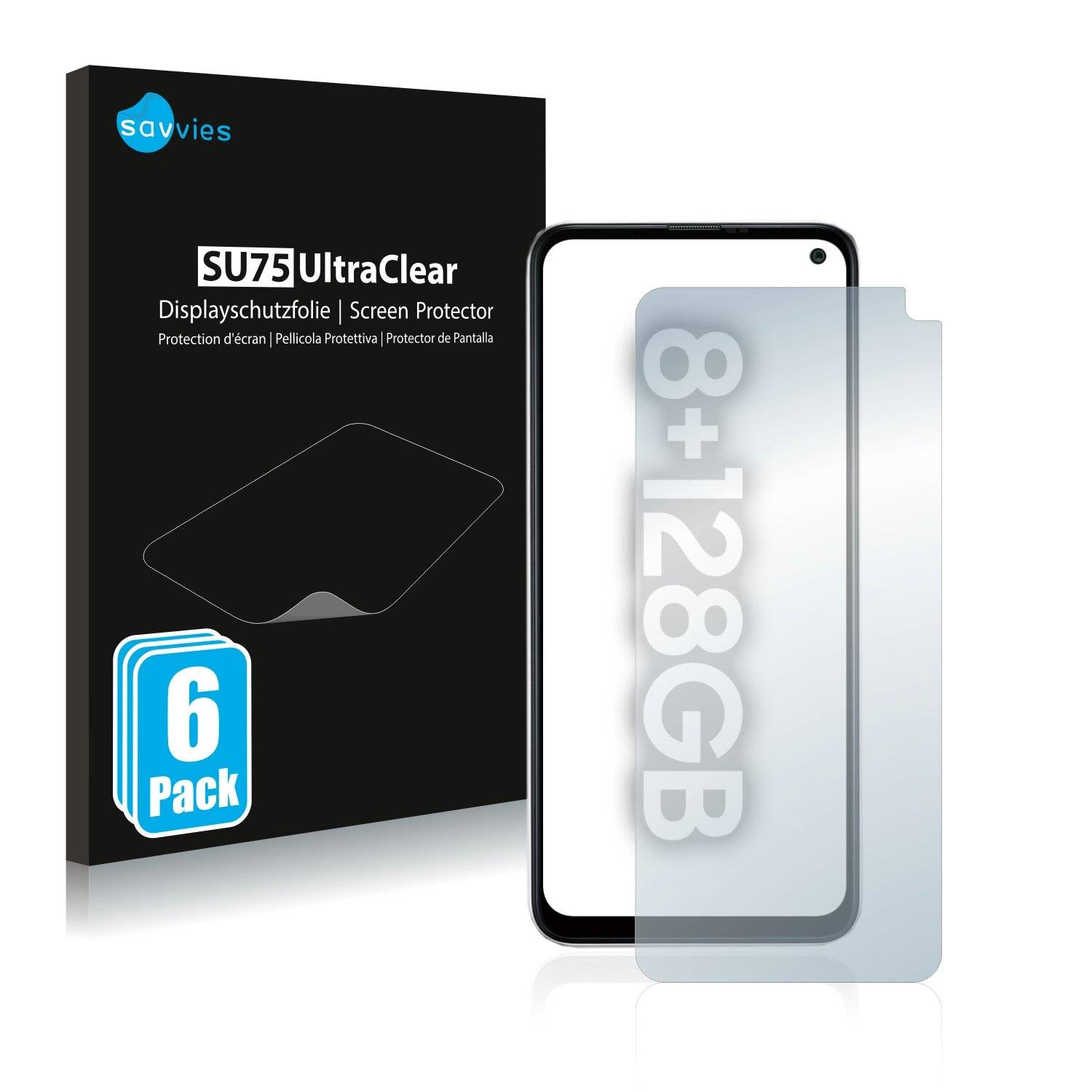 6x Savvies SU75 Displayschutzfolie für Samsung Galaxy F52