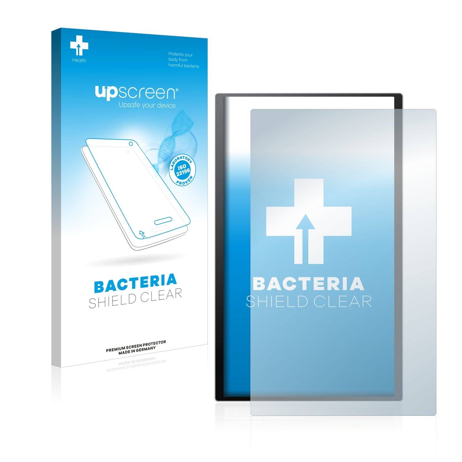 upscreen Bacteria Shield Clear Premium Antibakterielle Displayschutzfolie für Samsung Kiosk