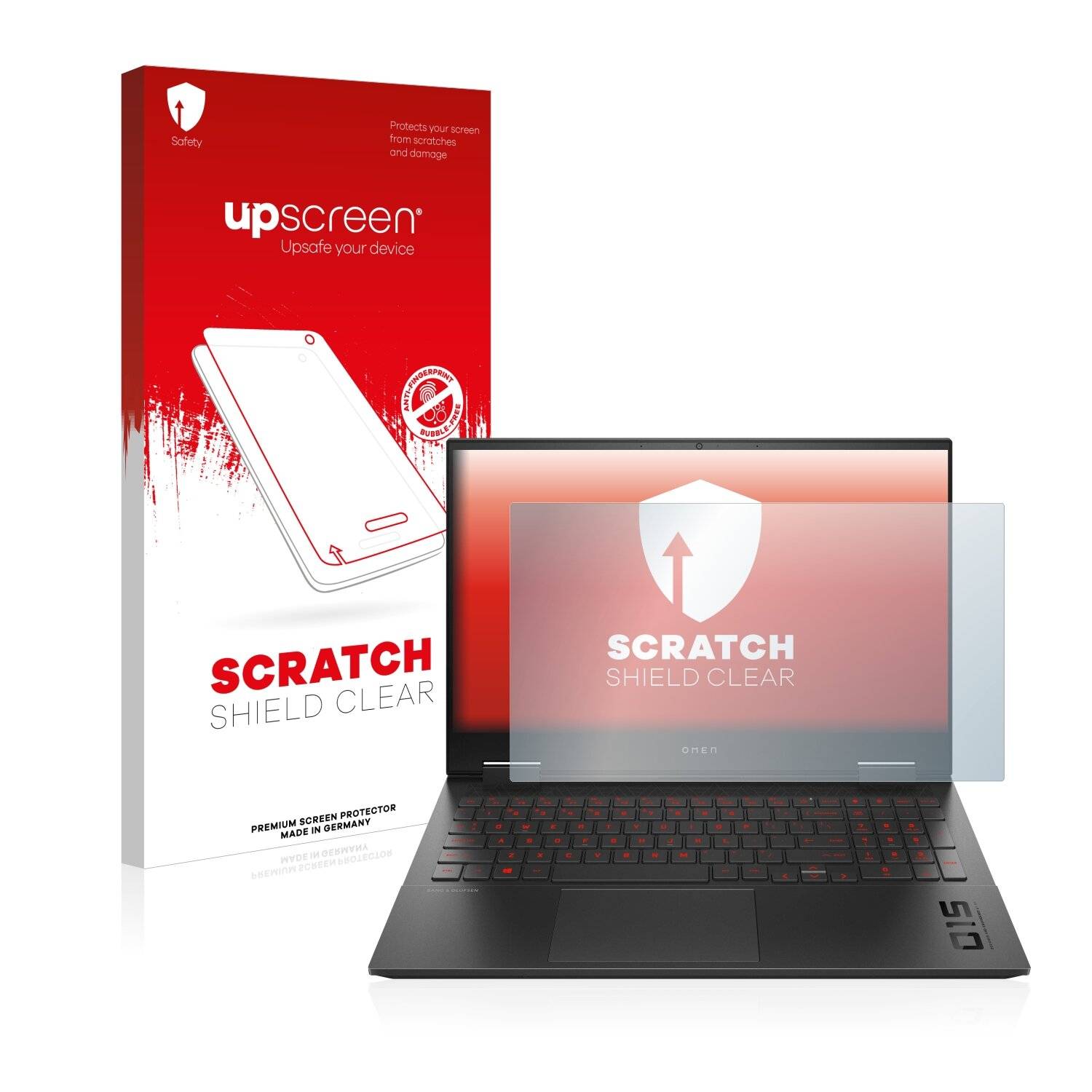 upscreen Scratch Shield Clear Premium Displayschutzfolie für HP Omen