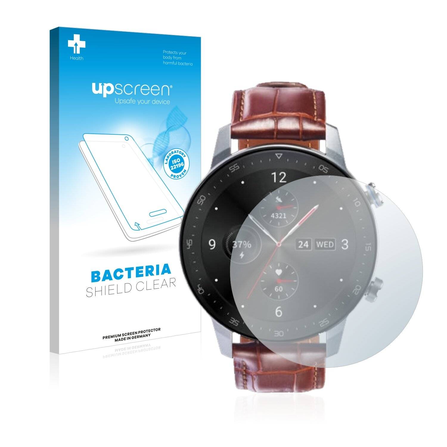 upscreen Bacteria Shield Clear Premium Antibakterielle Displayschutzfolie für ZTE Watch