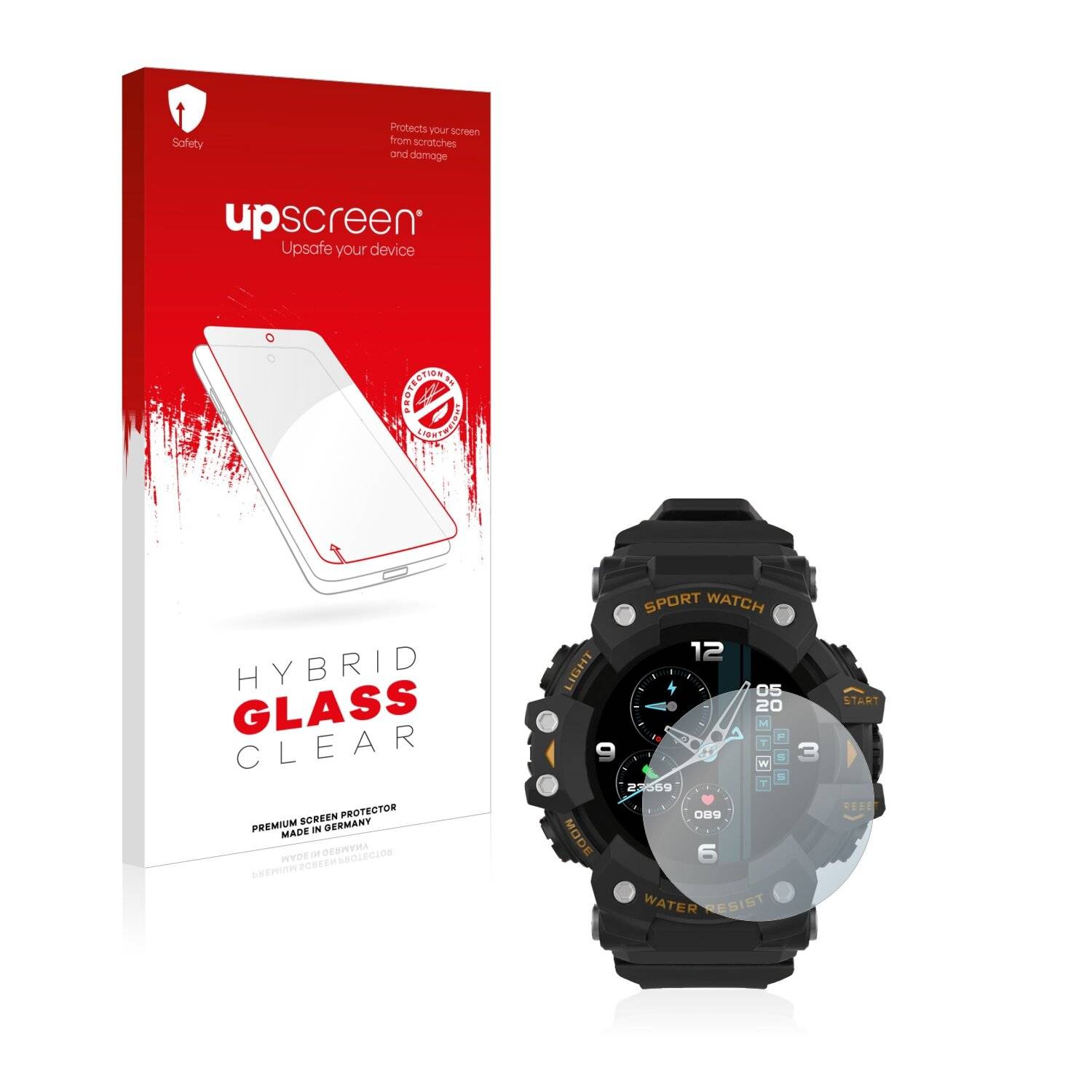 upscreen Hybrid Glass Clear Premium Schutzglas Folie für M Juniu