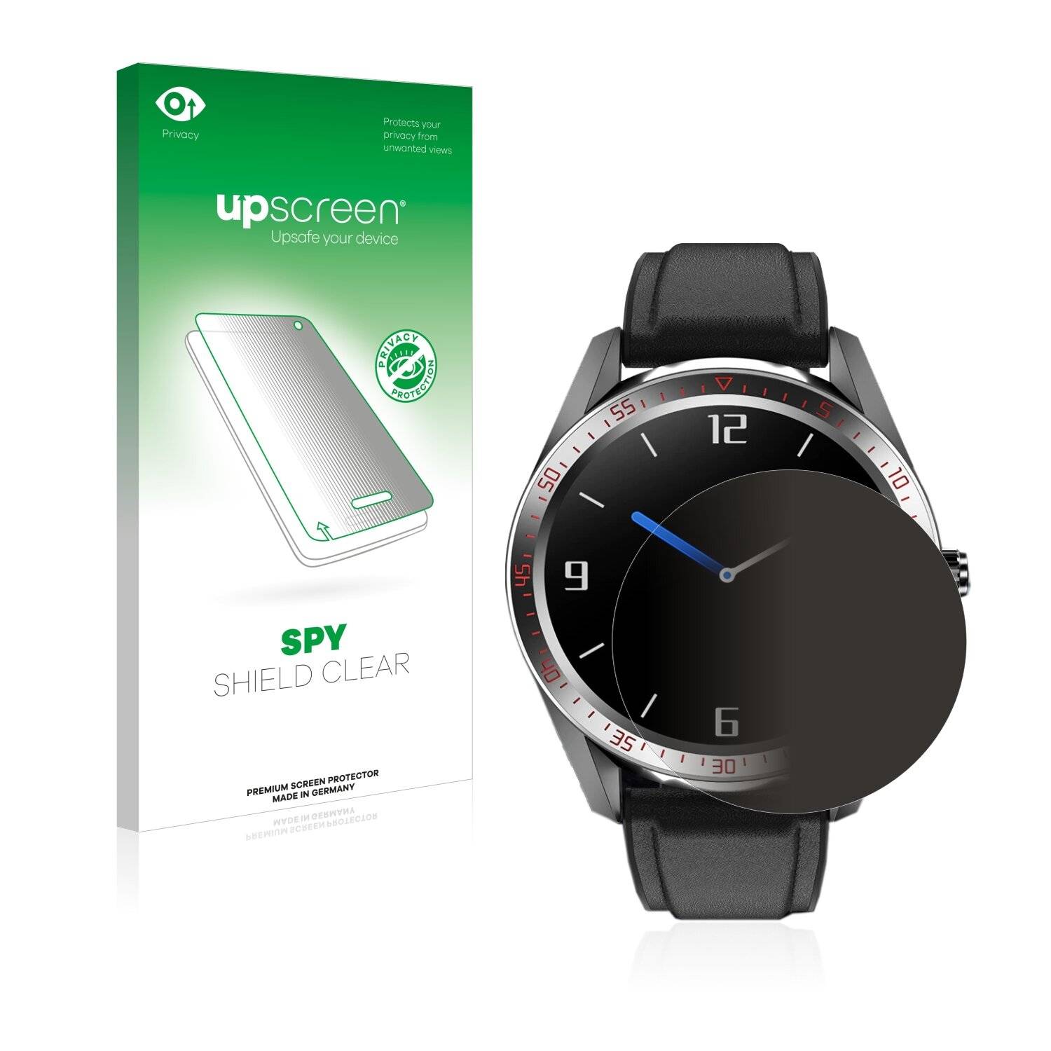 upscreen Spy Shield Clear Premium Blickschutzfolie für Epopoos Amoled Smart