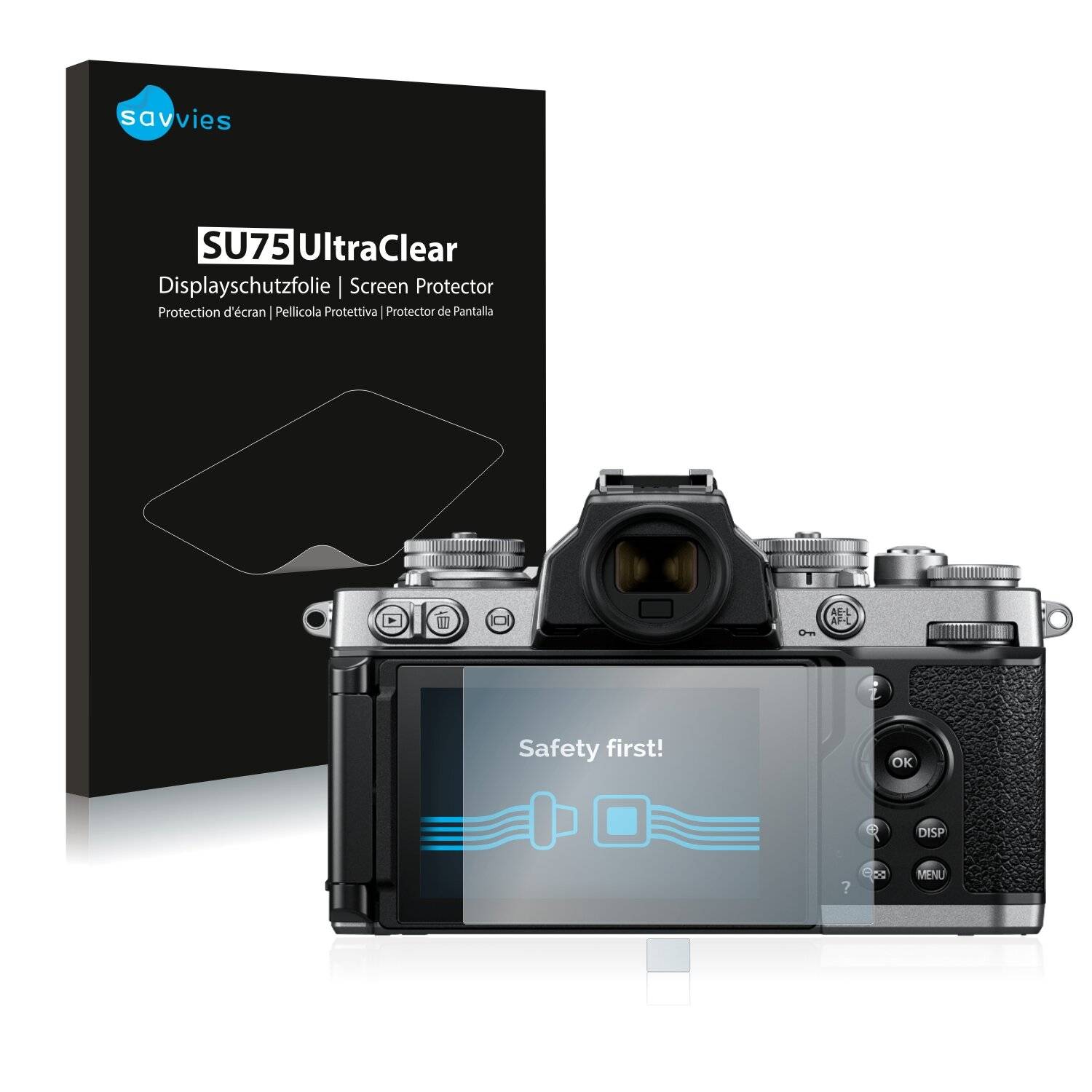 18x Savvies SU75 Displayschutzfolie für Nikon Z