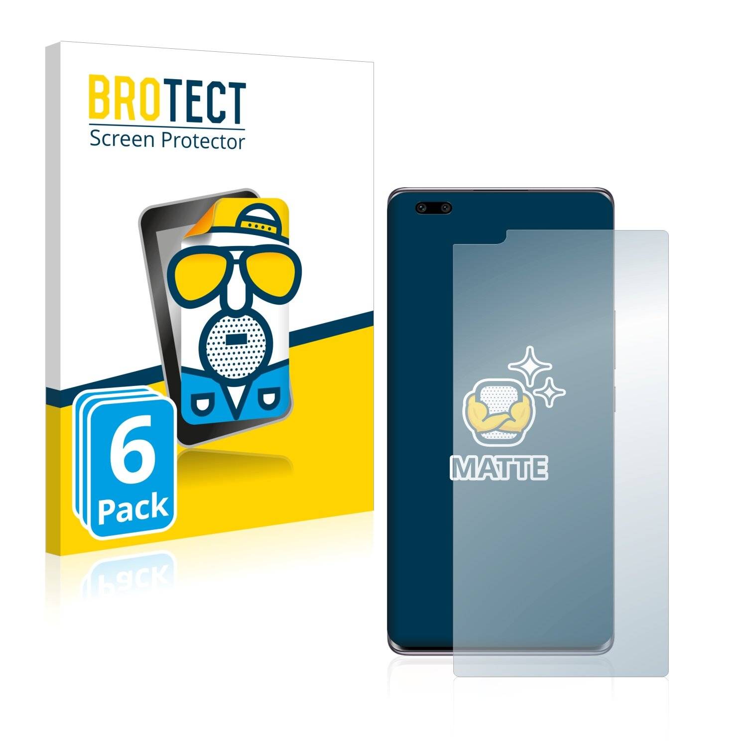 6x BROTECT Matte Displayschutzfolie für Honor 50 Pro - Entspiegelt,