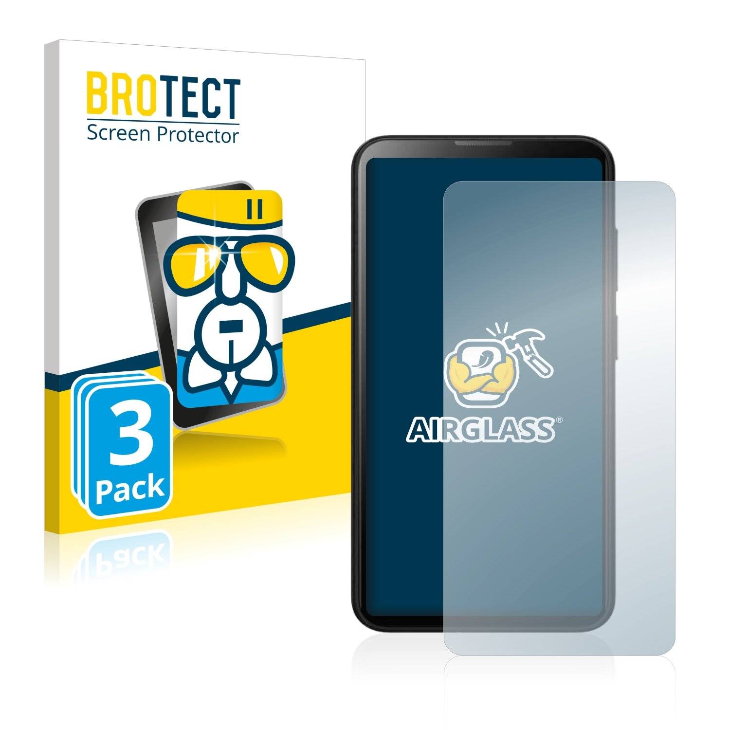 3x BROTECT AirGlass Schutzglas Folie für Blackview