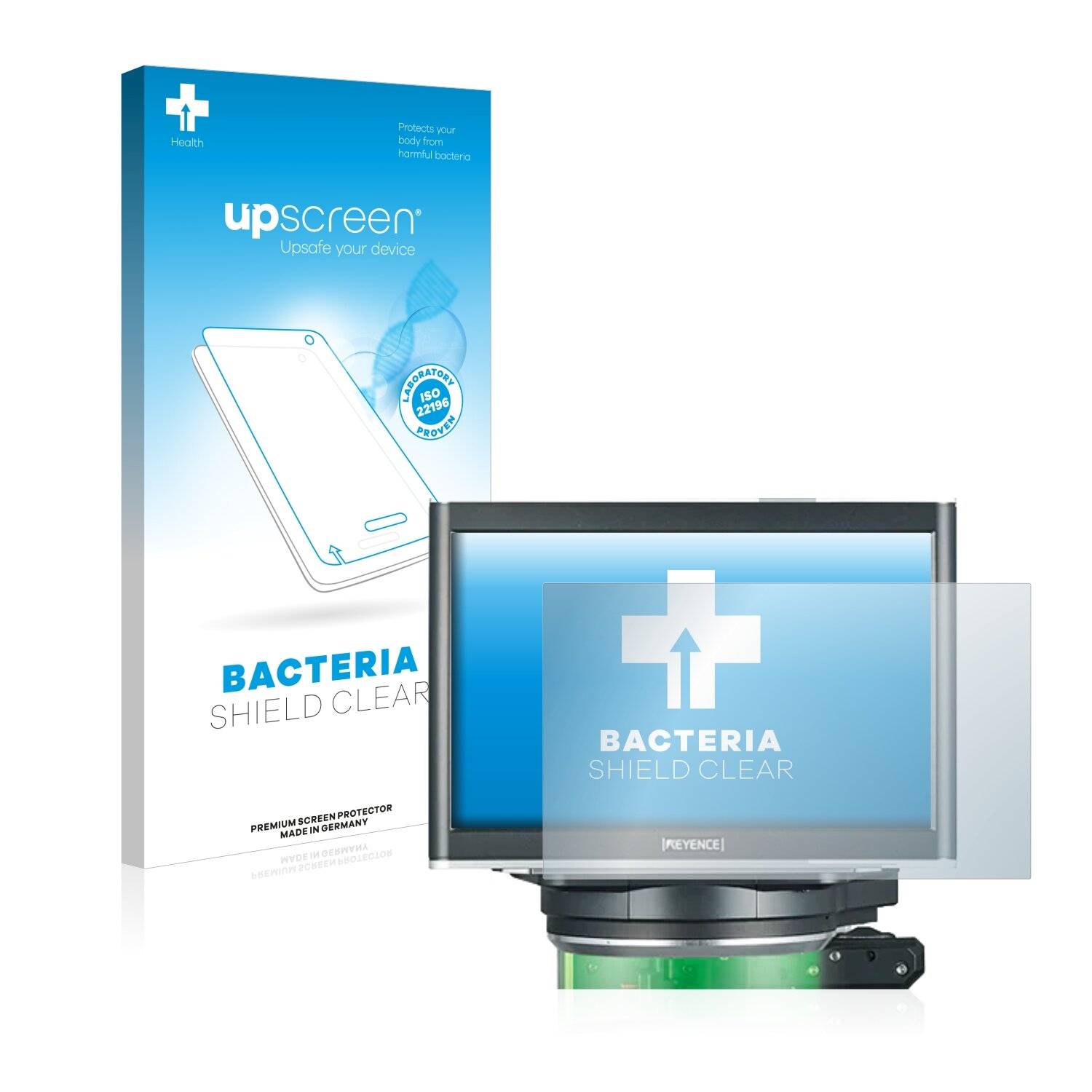 upscreen Bacteria Shield Clear Premium Antibakterielle Displayschutzfolie für Keyence
