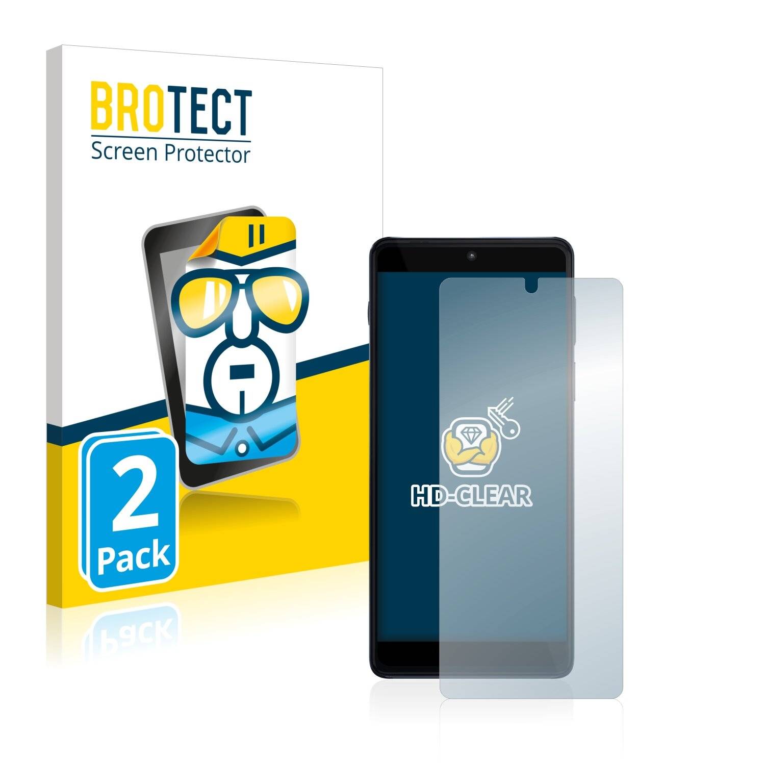 2x BROTECT HD-Clear Displayschutzfolie für Motorola Edge 20