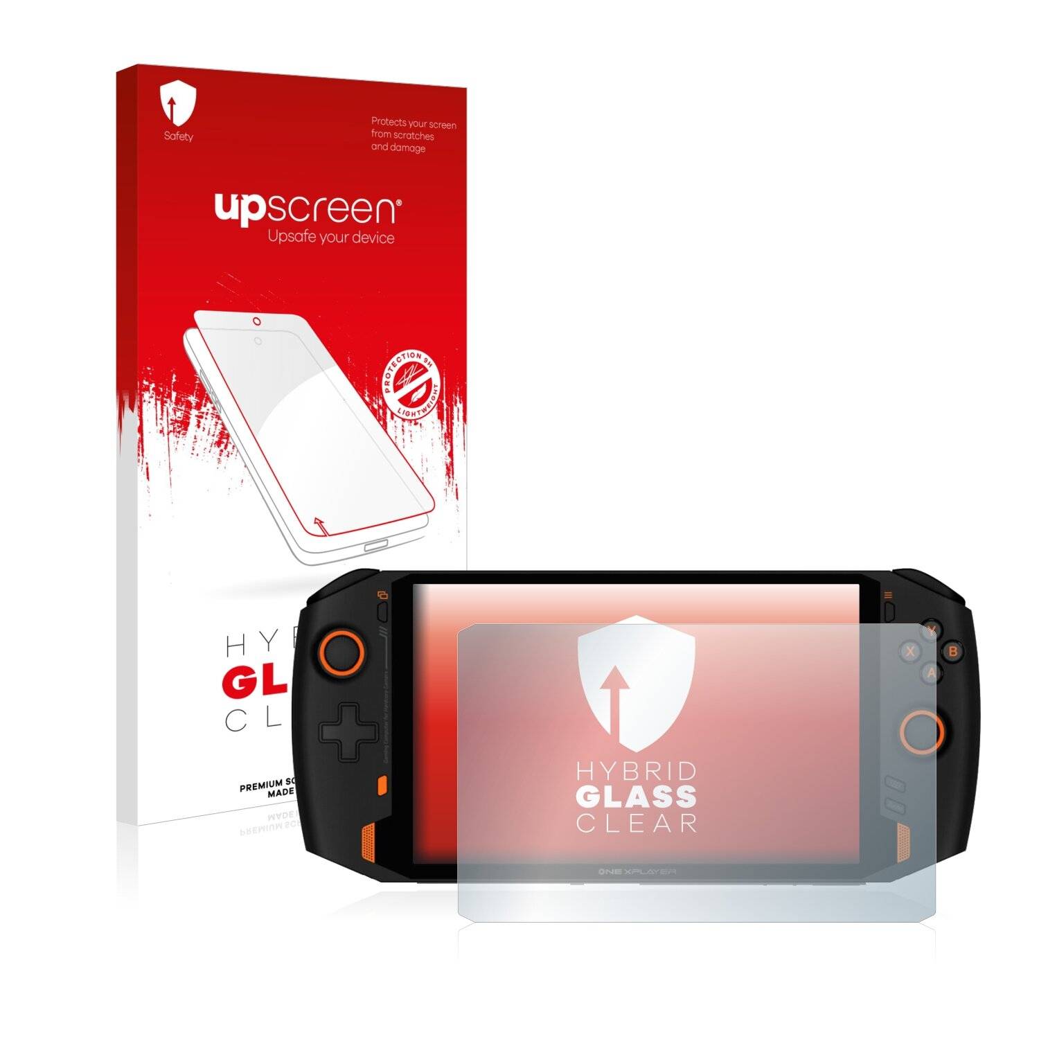 upscreen Hybrid Glass Clear Premium Schutzglas Folie für One