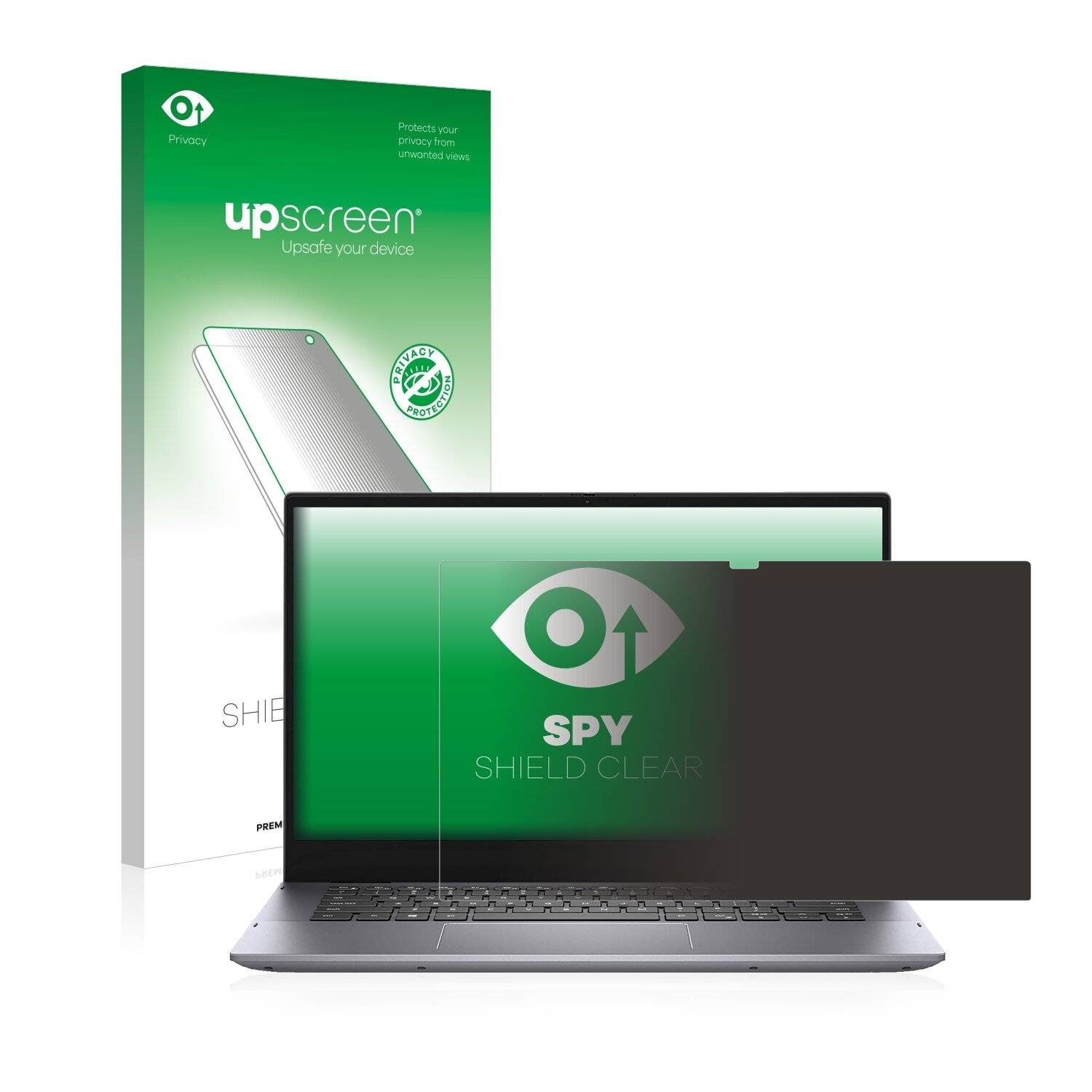 upscreen Spy Shield Clear Premium Blickschutzfolie für Dell Inspiron 14