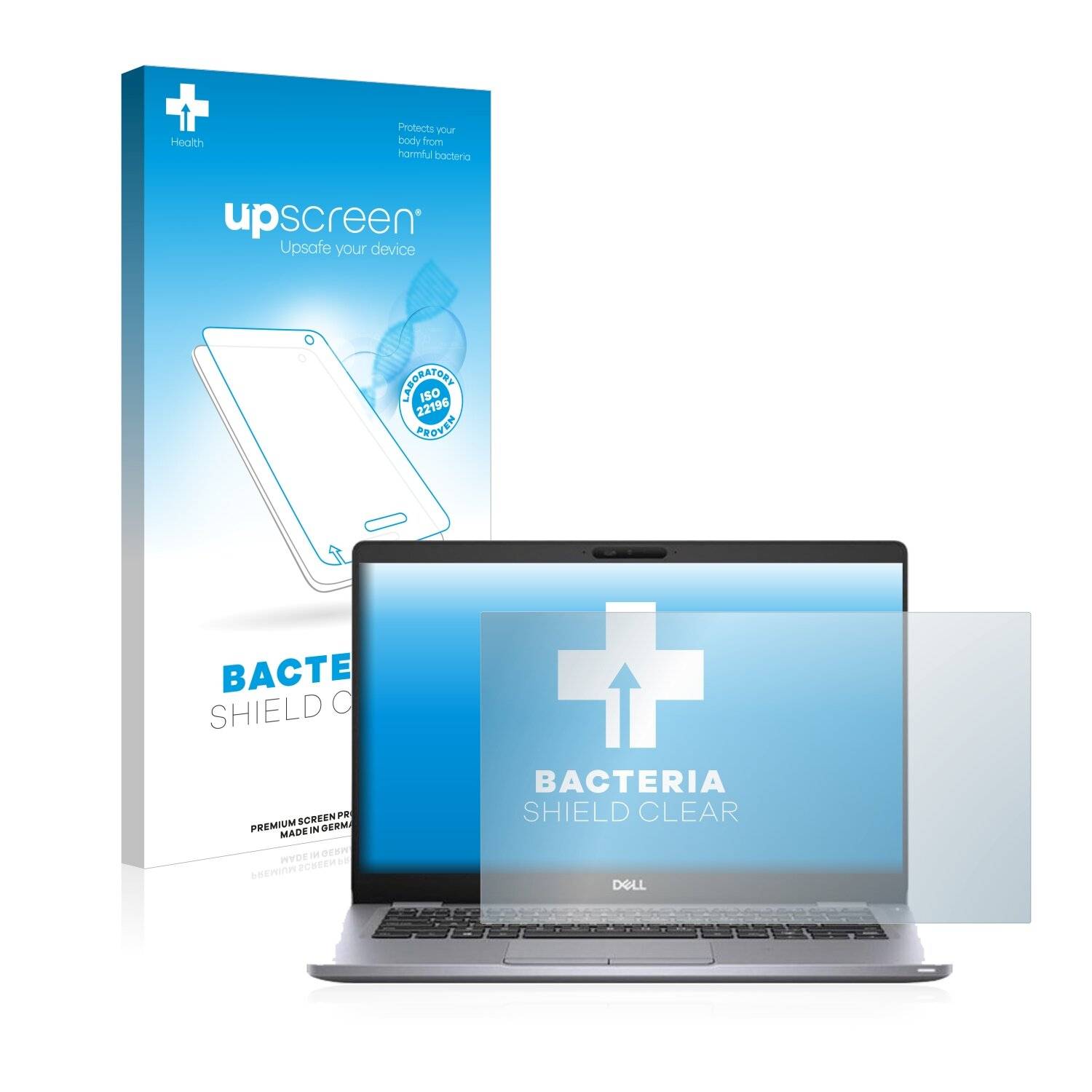 upscreen Bacteria Shield Clear Premium Antibakterielle Displayschutzfolie für Dell Latitude