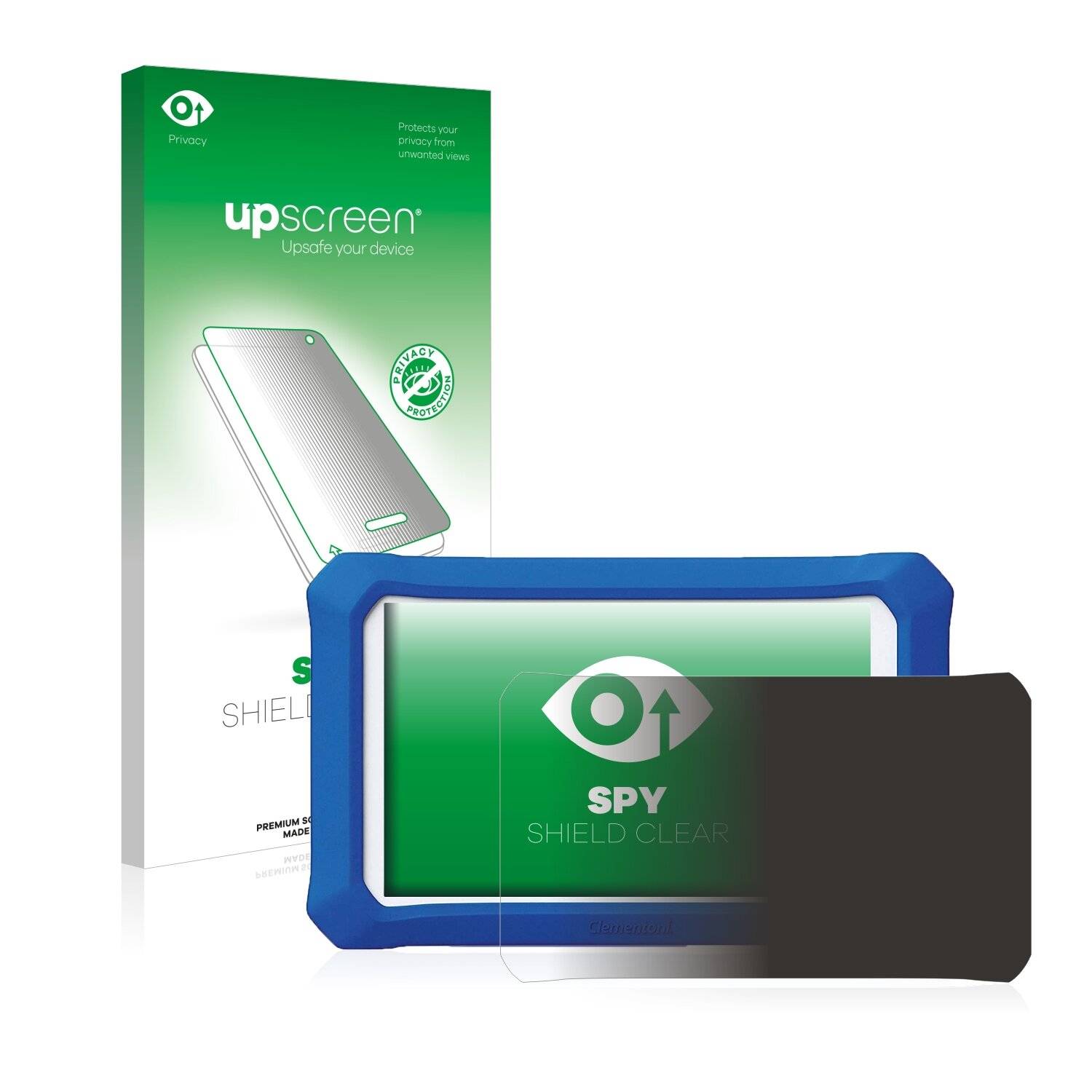 upscreen Spy Shield Clear Premium Blickschutzfolie für Clementoni Clempad X