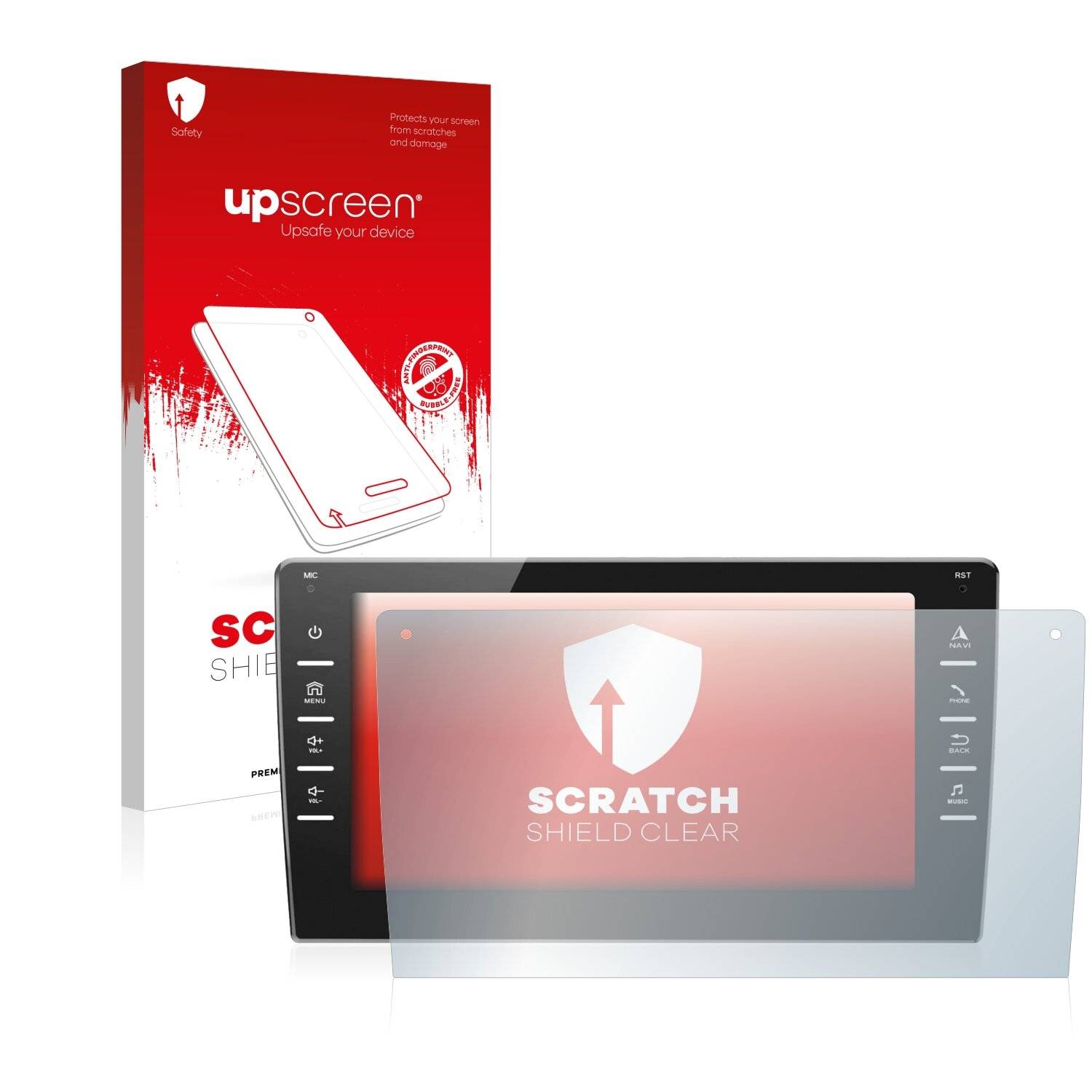 upscreen Scratch Shield Clear Premium Displayschutzfolie für Ankeway Car Radio