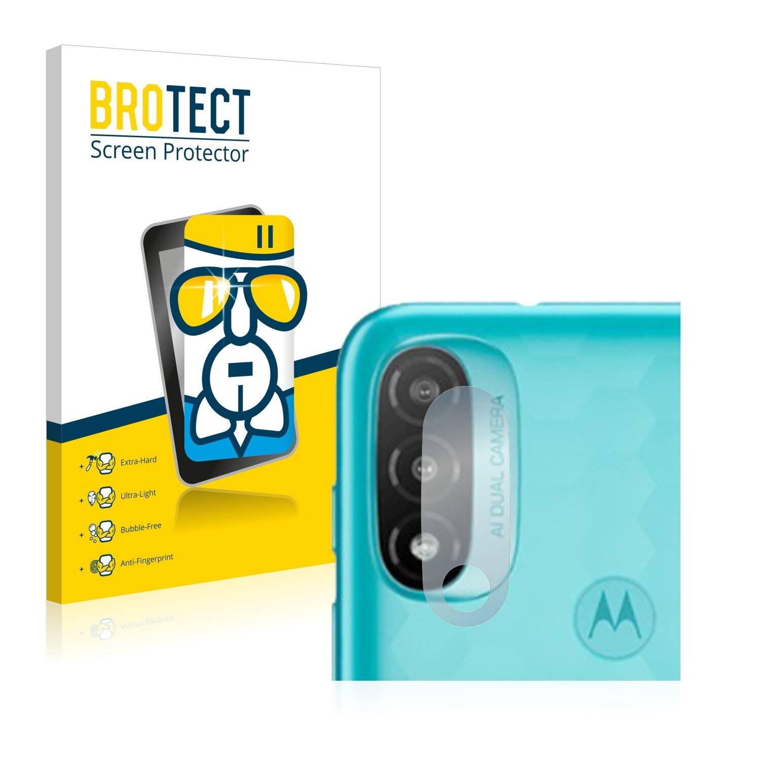 BROTECT AirGlass Schutzglas Folie für Motorola Moto E20 (NUR