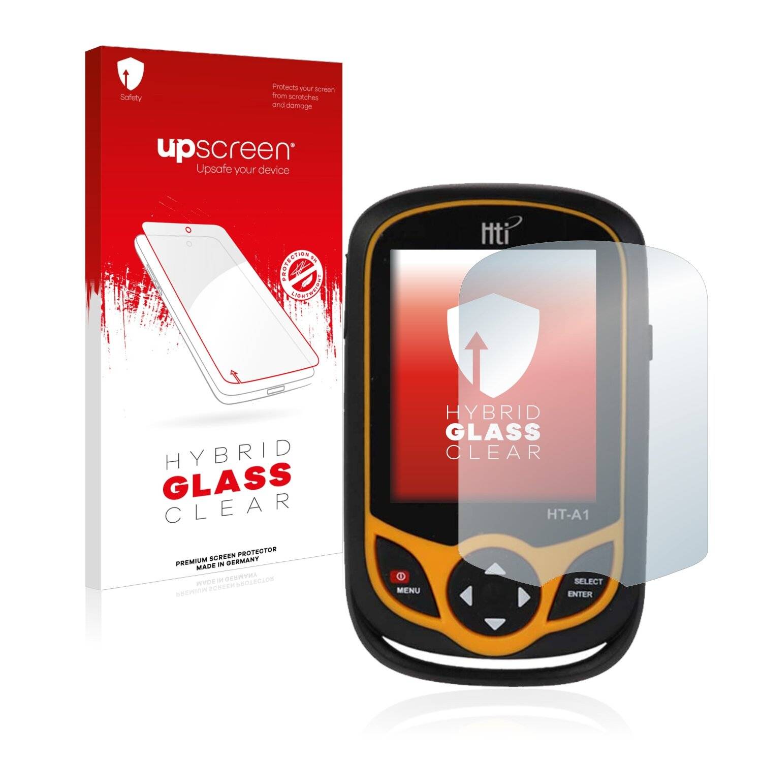 upscreen Hybrid Glass Clear Premium Schutzglas Folie für Hti HT
