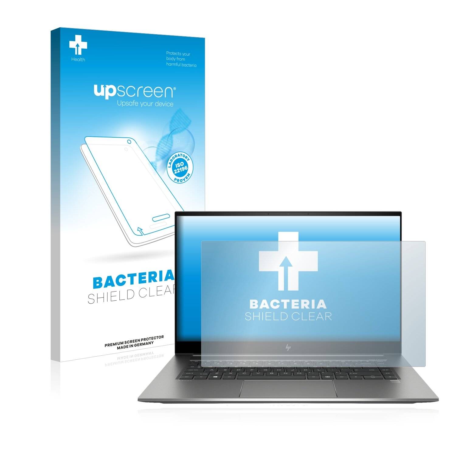 upscreen Bacteria Shield Clear Premium Antibakterielle Displayschutzfolie für HP ZBook