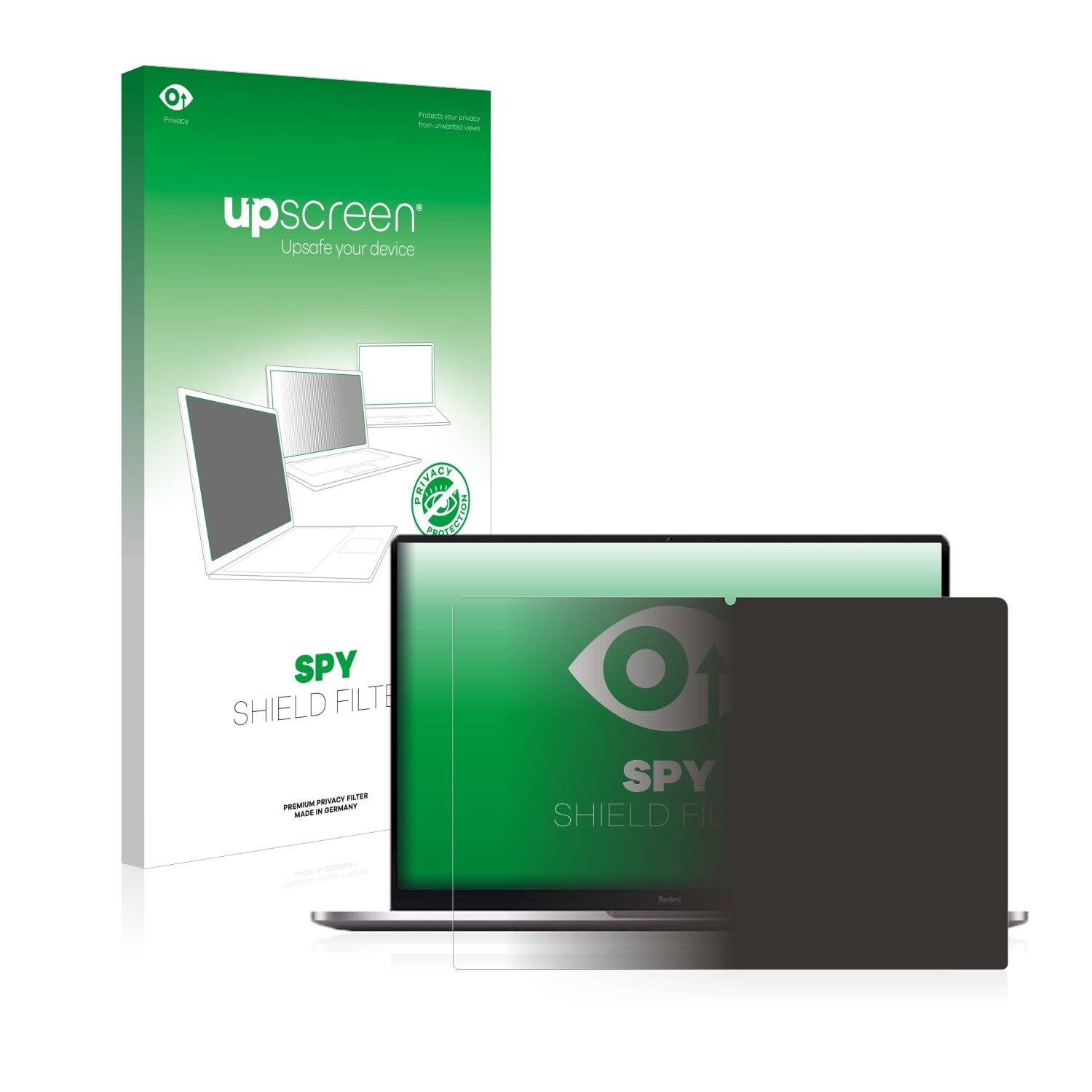 upscreen Spy Shield Filter Premium Blickschutzfilter für Xiaomi RedmiBook Pro 15