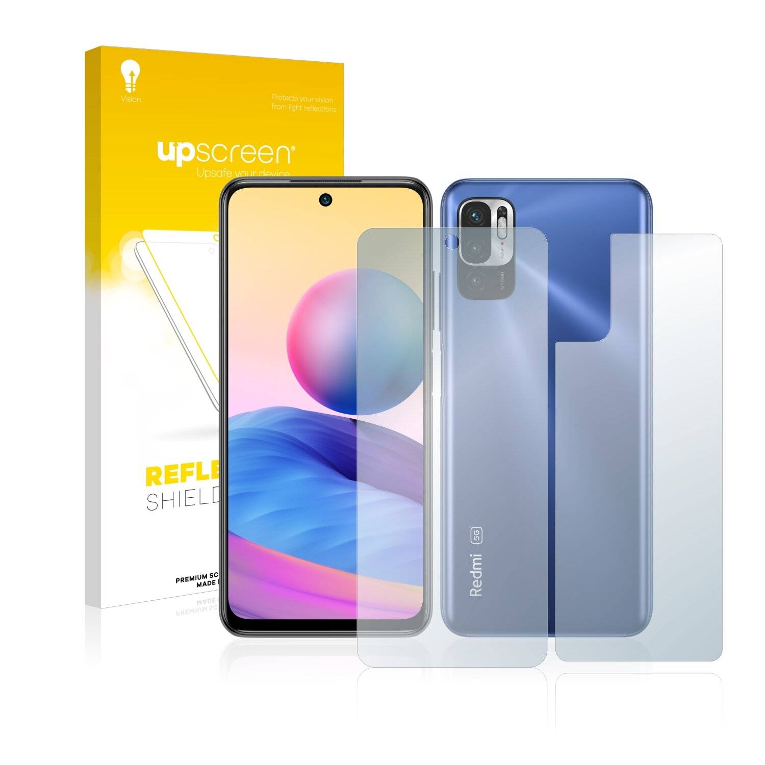 upscreen Reflection Shield Matte Premium Displayschutzfolie für Xiaomi Redmi Note 10 5G