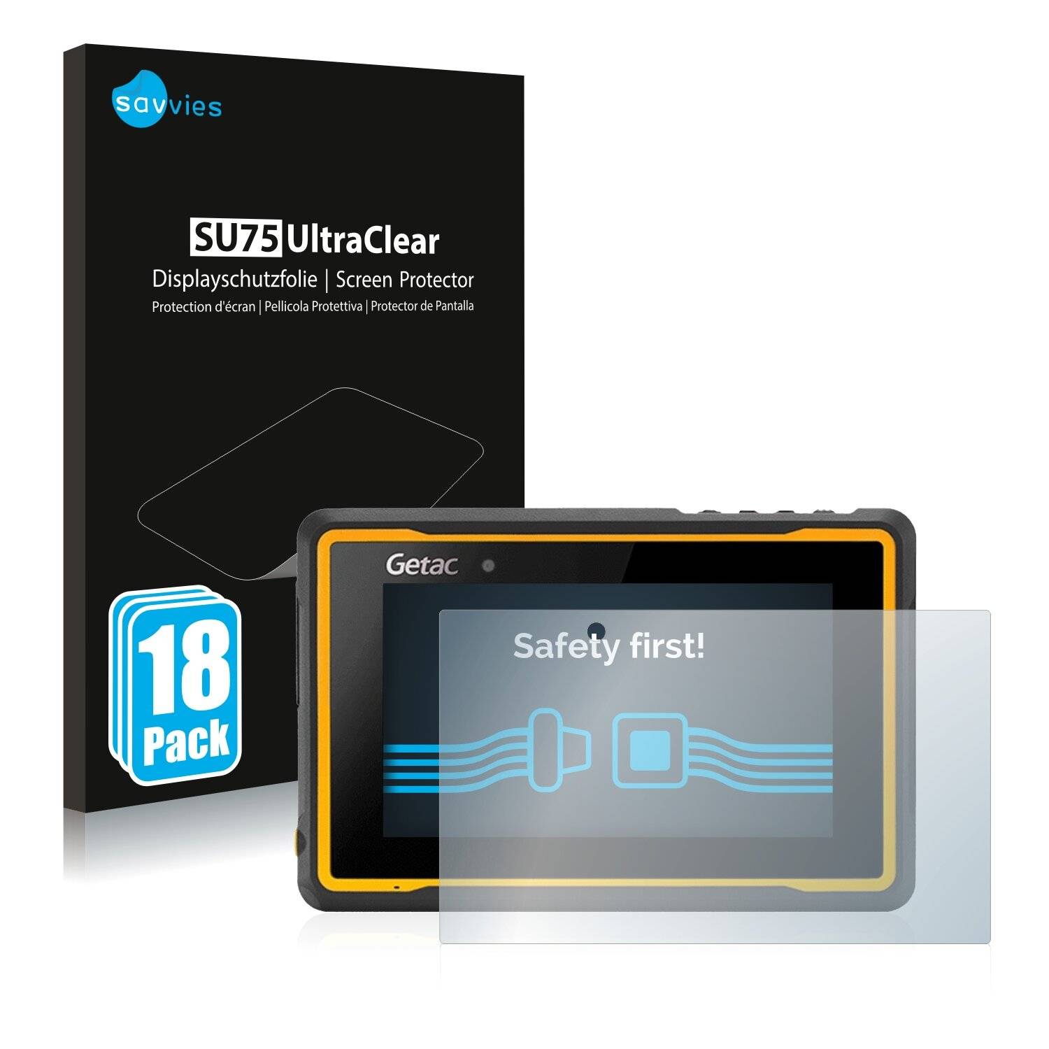 18x Savvies SU75 Displayschutzfolie für Gatec