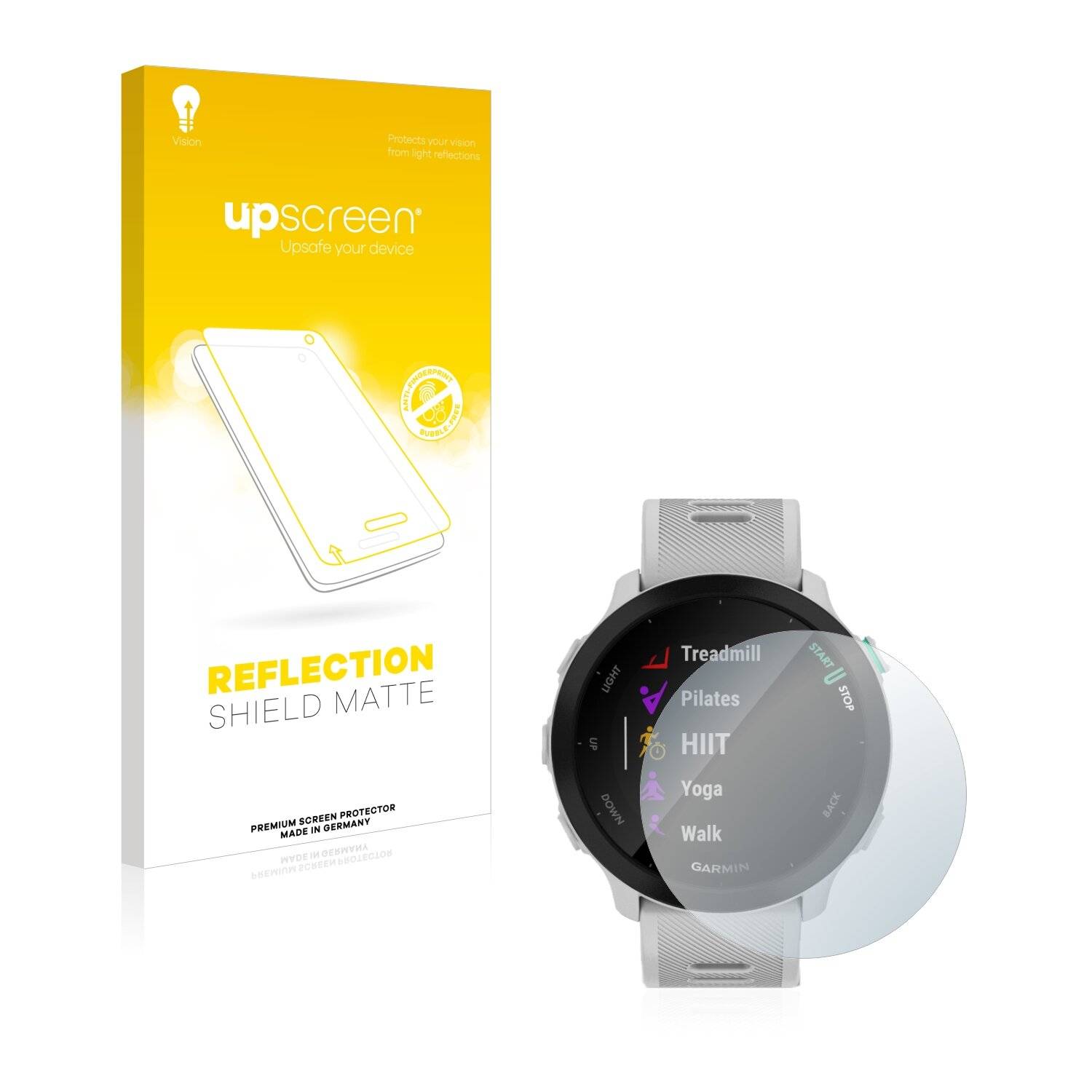 upscreen Reflection Shield Matte Premium Displayschutzfolie für Garmin Forerunner