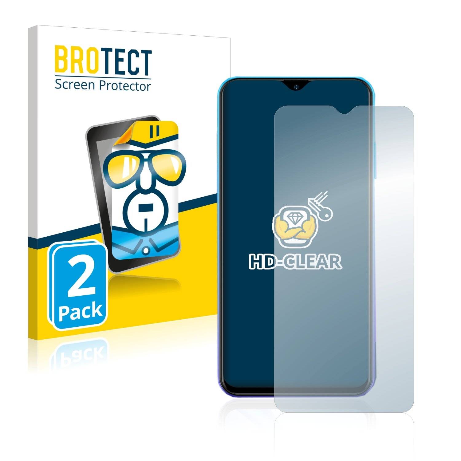 2x BROTECT HD-Clear Displayschutzfolie für Ulefone Note