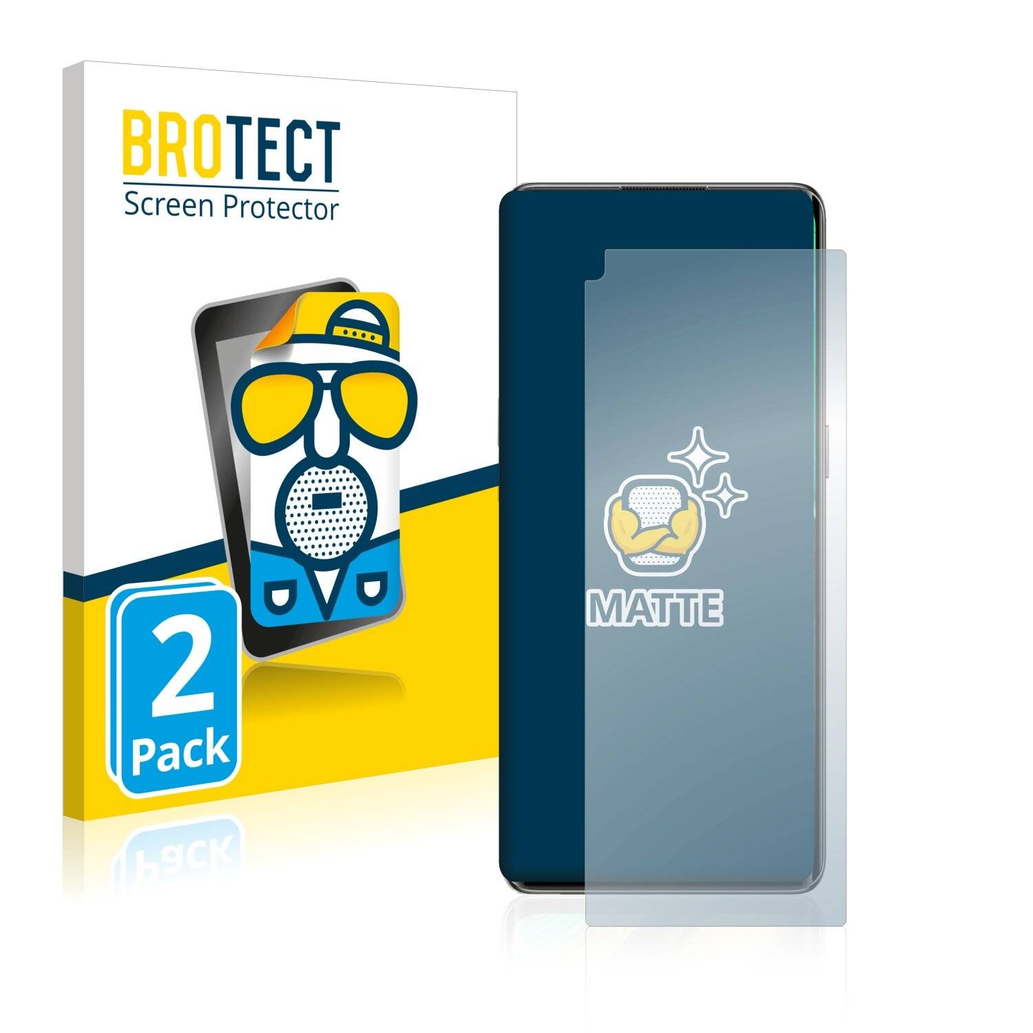 2x BROTECT Matte Displayschutzfolie für Realme X7 Pro Ultra - Entspiegelt,