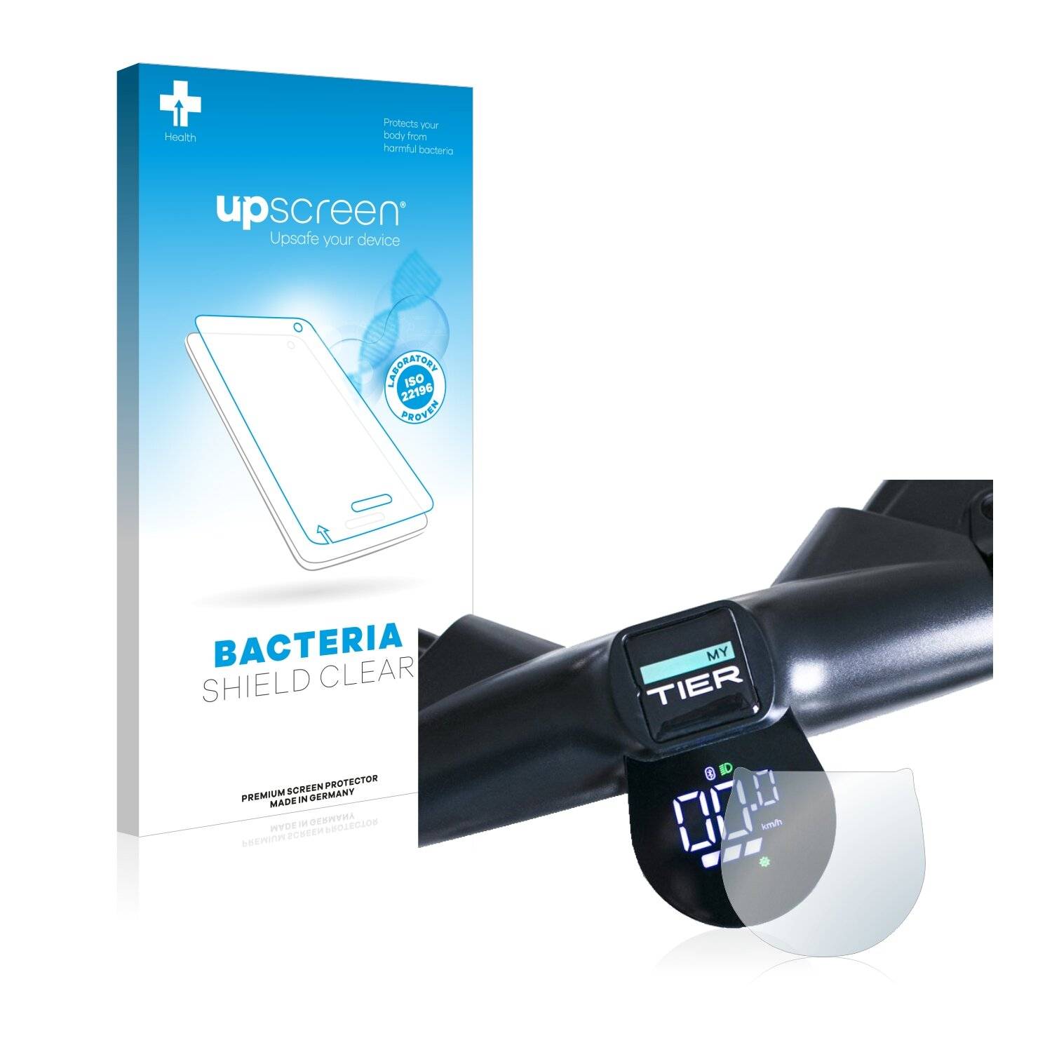 upscreen Bacteria Shield Clear Premium Antibakterielle Displayschutzfolie für myTier GO