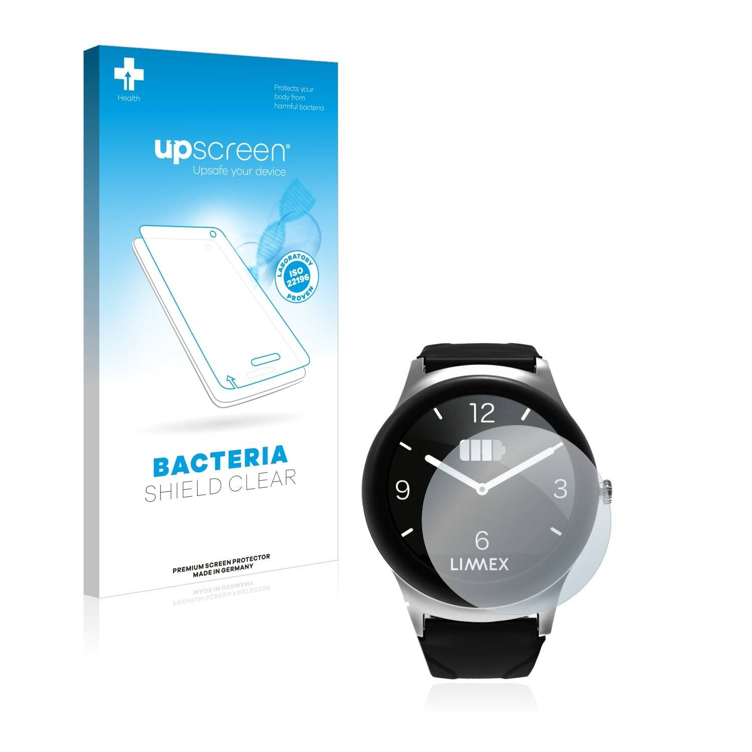 upscreen Bacteria Shield Clear Premium Antibakterielle Displayschutzfolie für Limmex