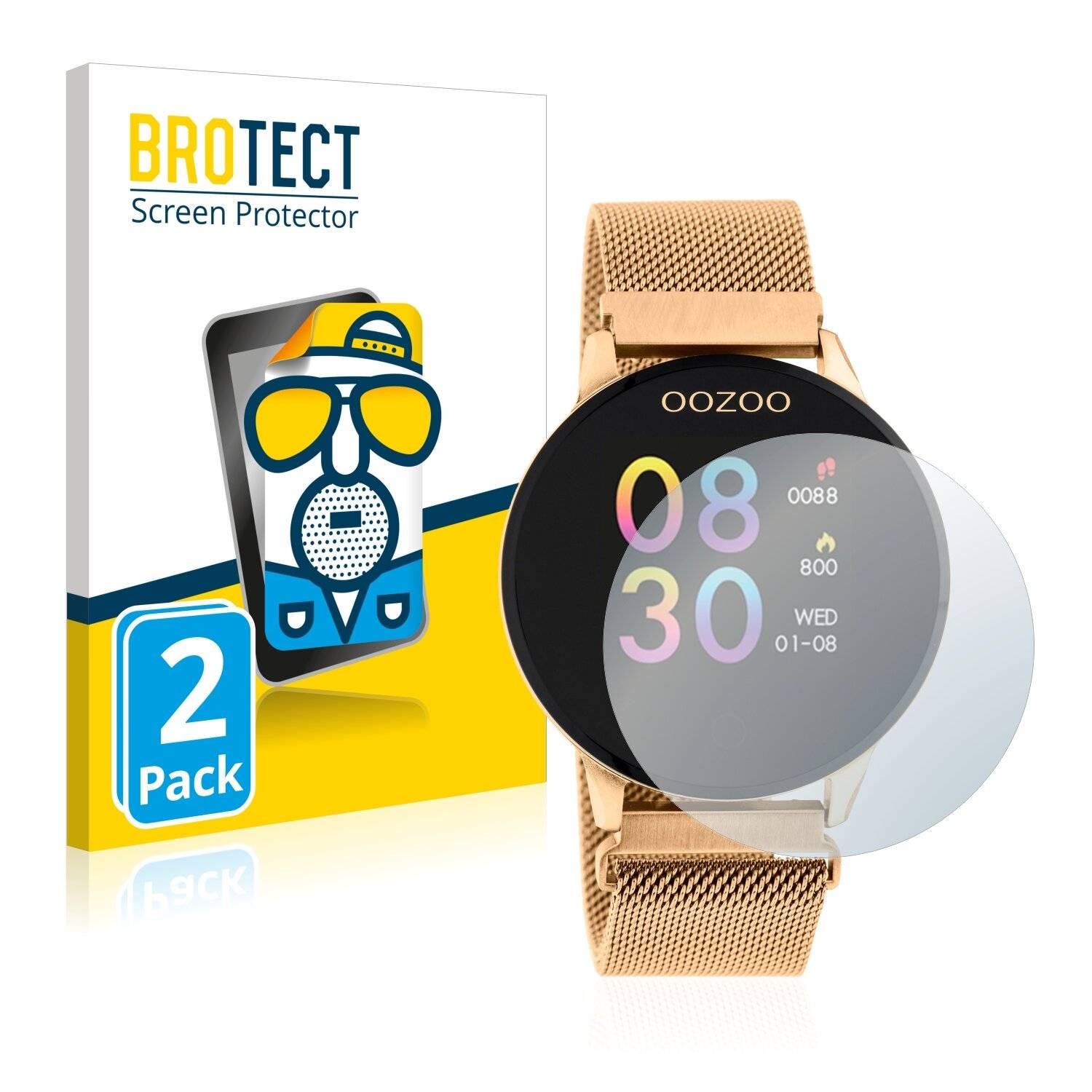 2x BROTECT Matte Displayschutzfolie für Oozoo Q00117 - Entspiegelt,