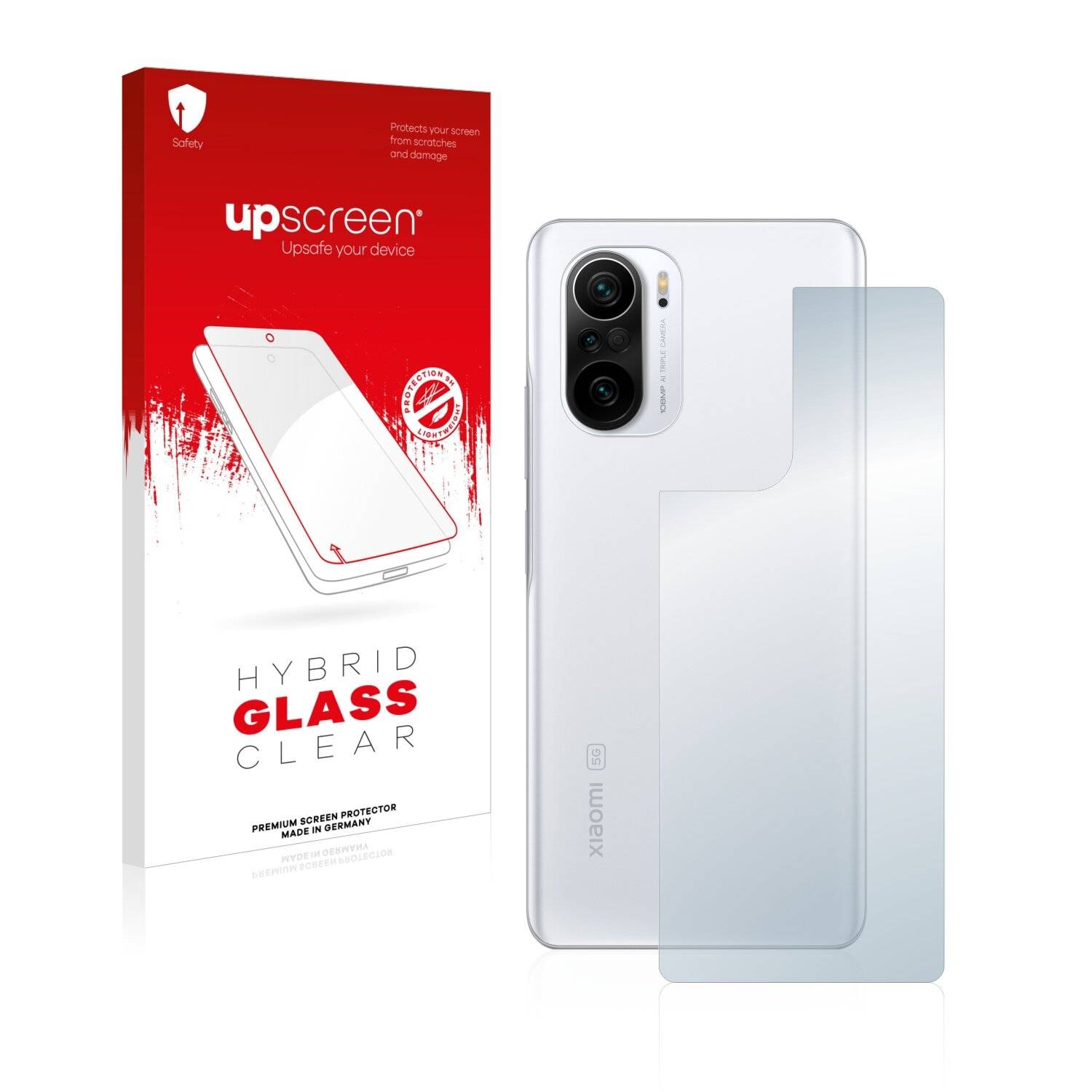 upscreen Hybrid Glass Clear Premium Schutzglas Folie für Xiaomi Mi 11X Pro