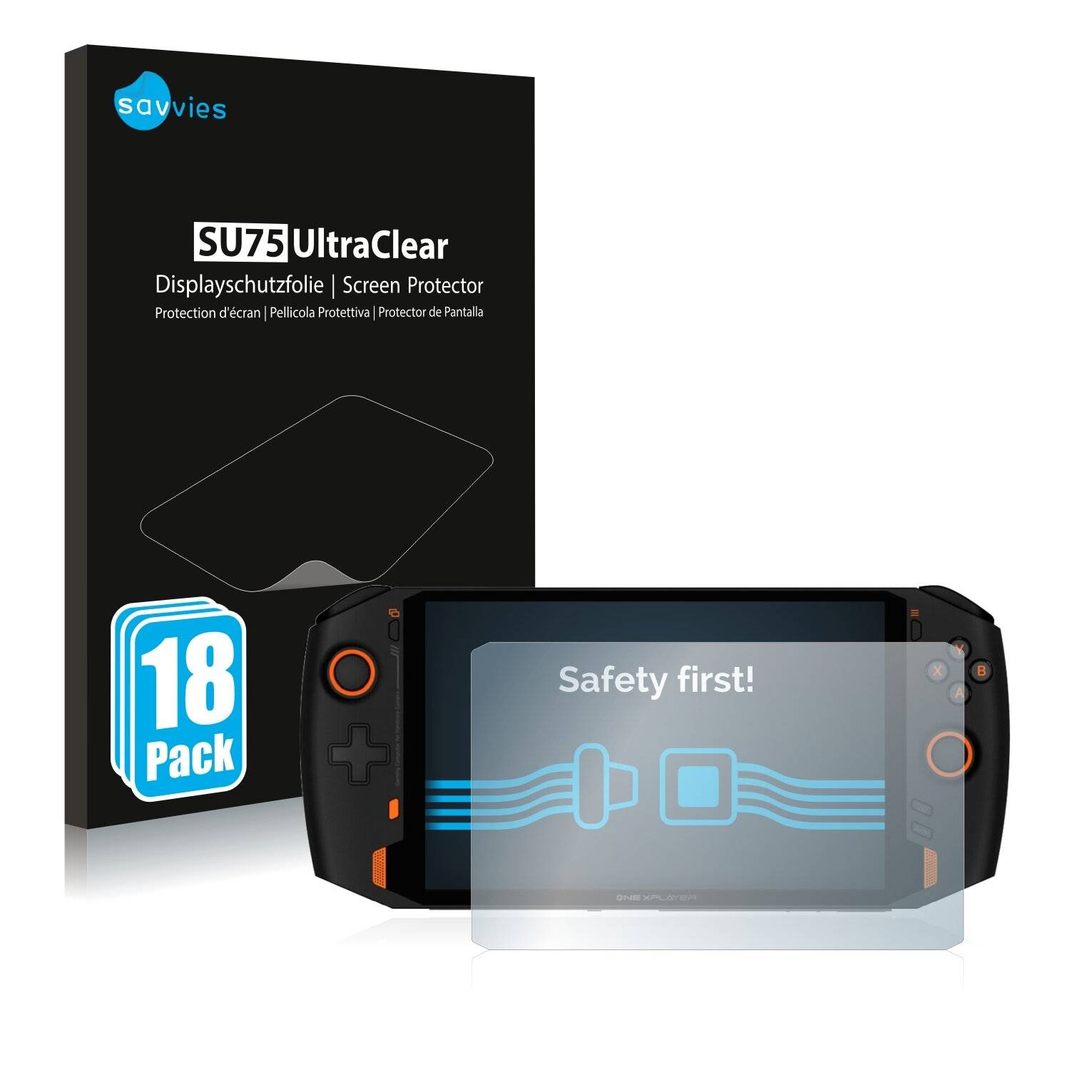 18x Savvies SU75 Displayschutzfolie für One