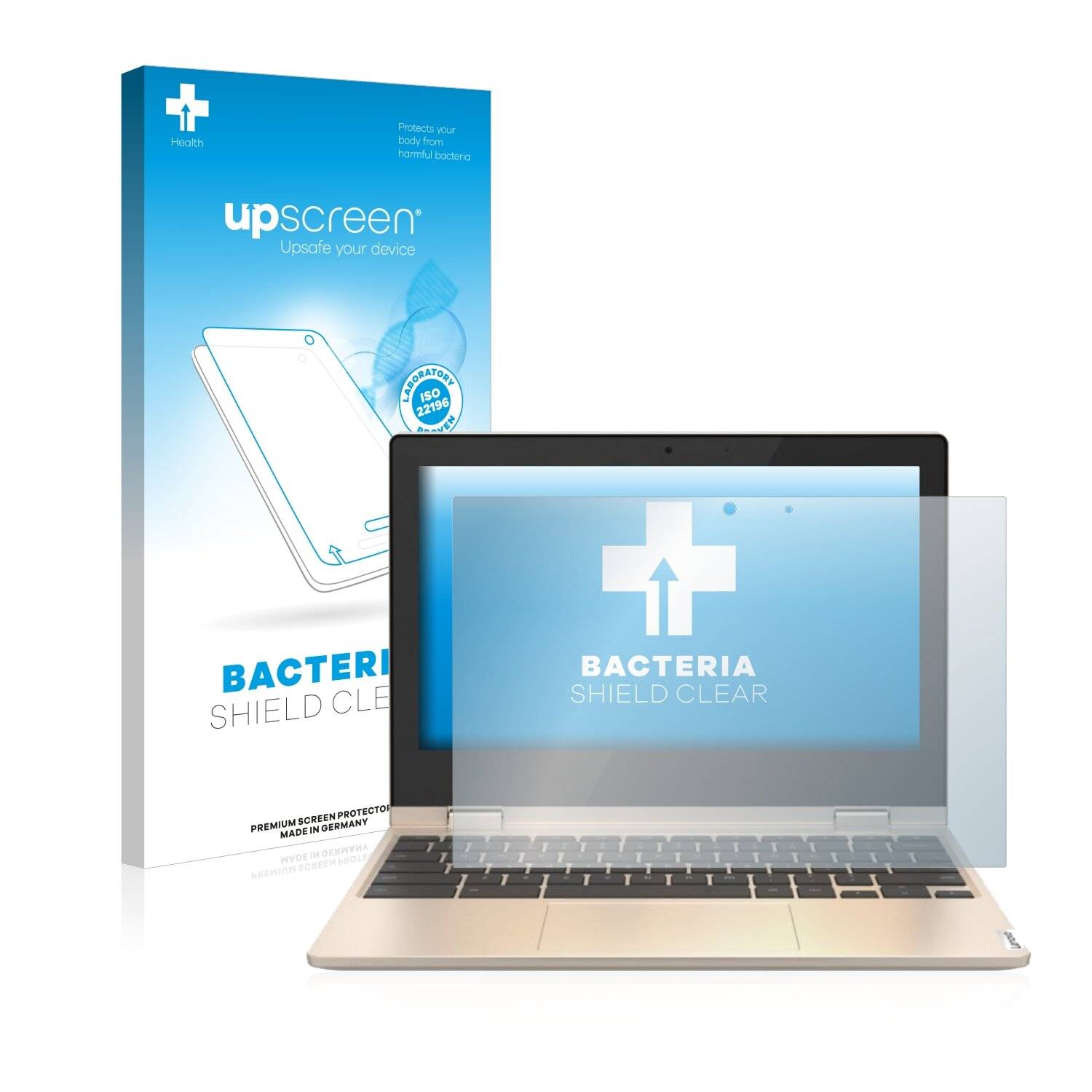 upscreen Bacteria Shield Clear Premium Antibakterielle Displayschutzfolie für Lenovo IdeaPad