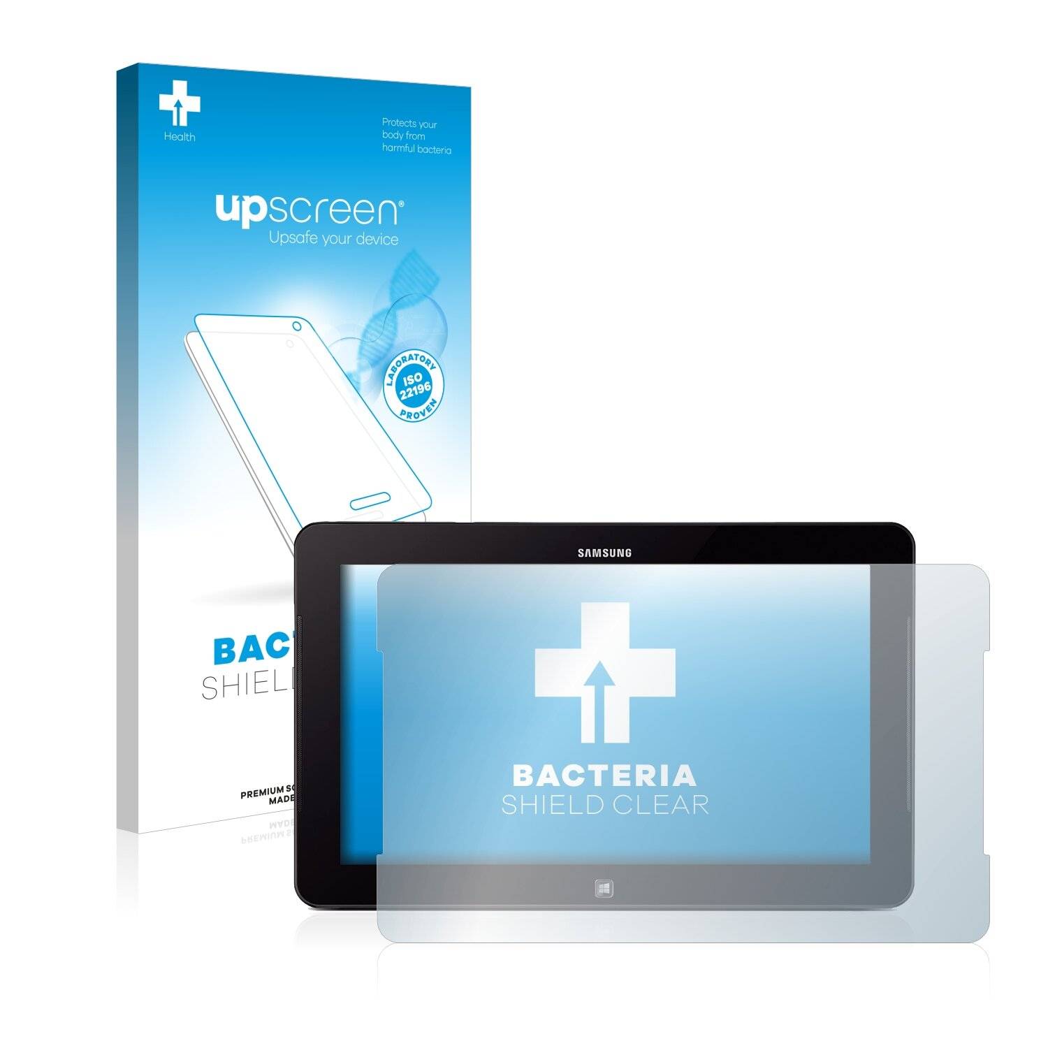upscreen Bacteria Shield Clear Premium Antibakterielle Displayschutzfolie für Samsung Ativ