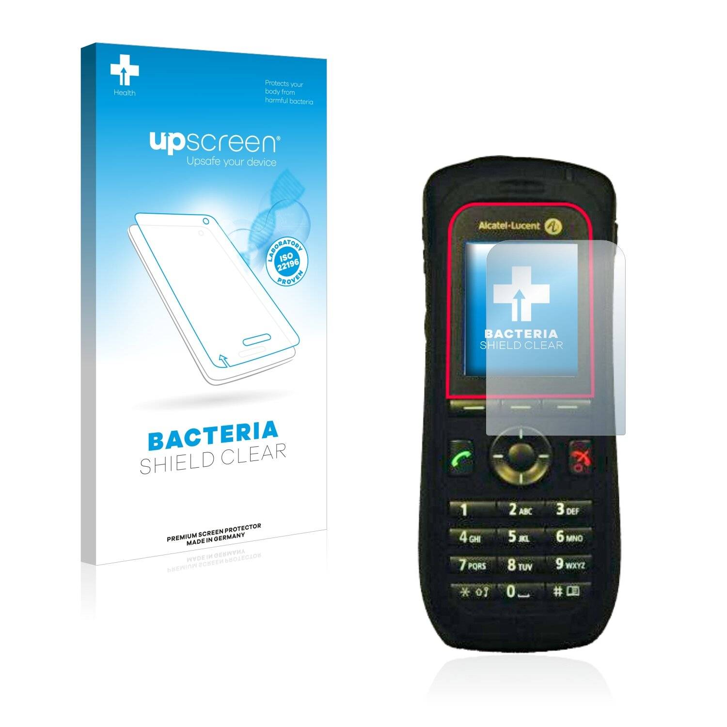 upscreen Bacteria Shield Clear Premium Antibakterielle Displayschutzfolie für Alcatel