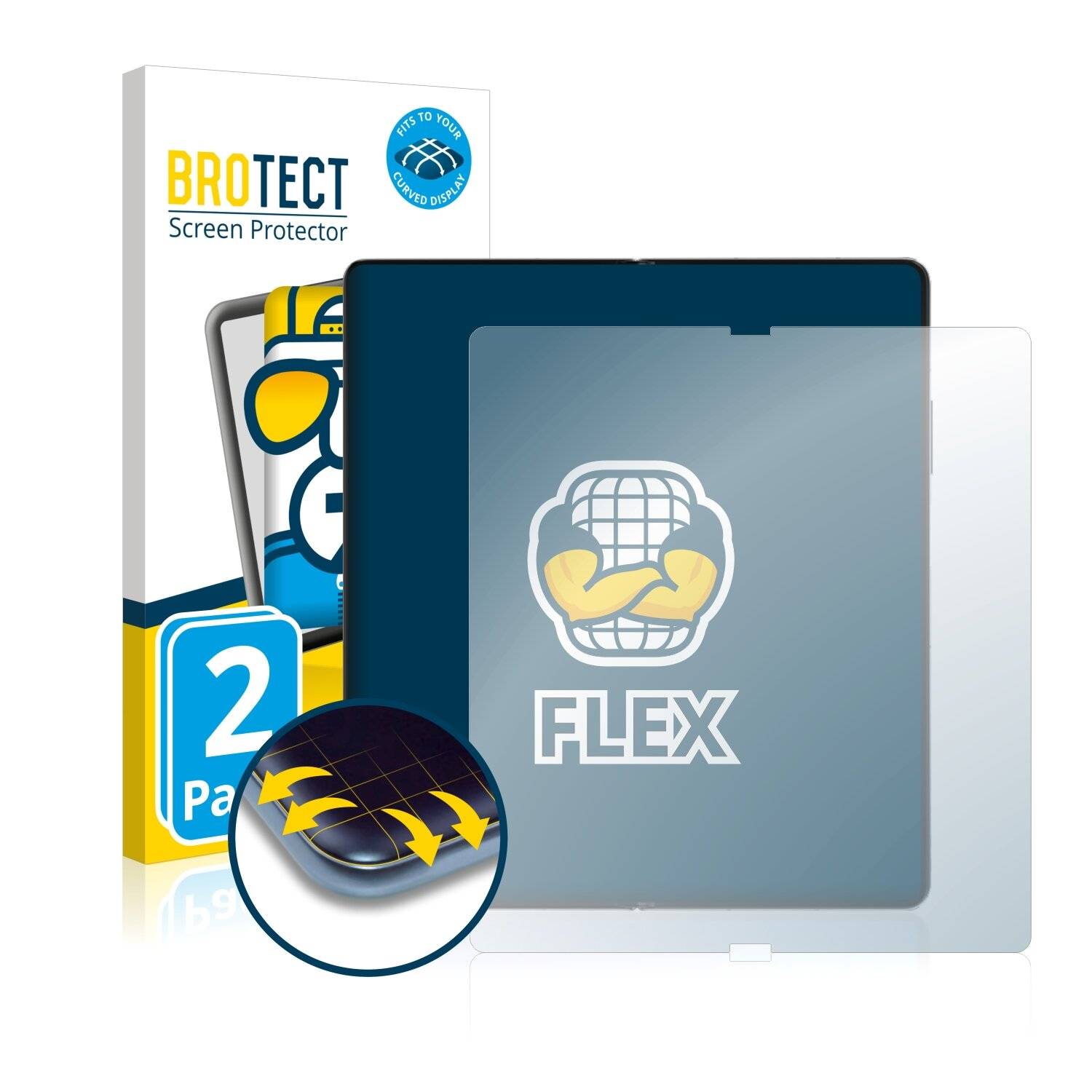 2x BROTECT Flex Full-Cover Displayschutzfolie für Huawei Mate X2 (Inneres