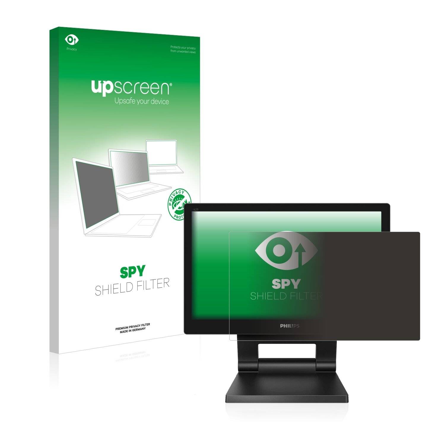 upscreen Spy Shield Filter Premium Blickschutzfilter für Philips