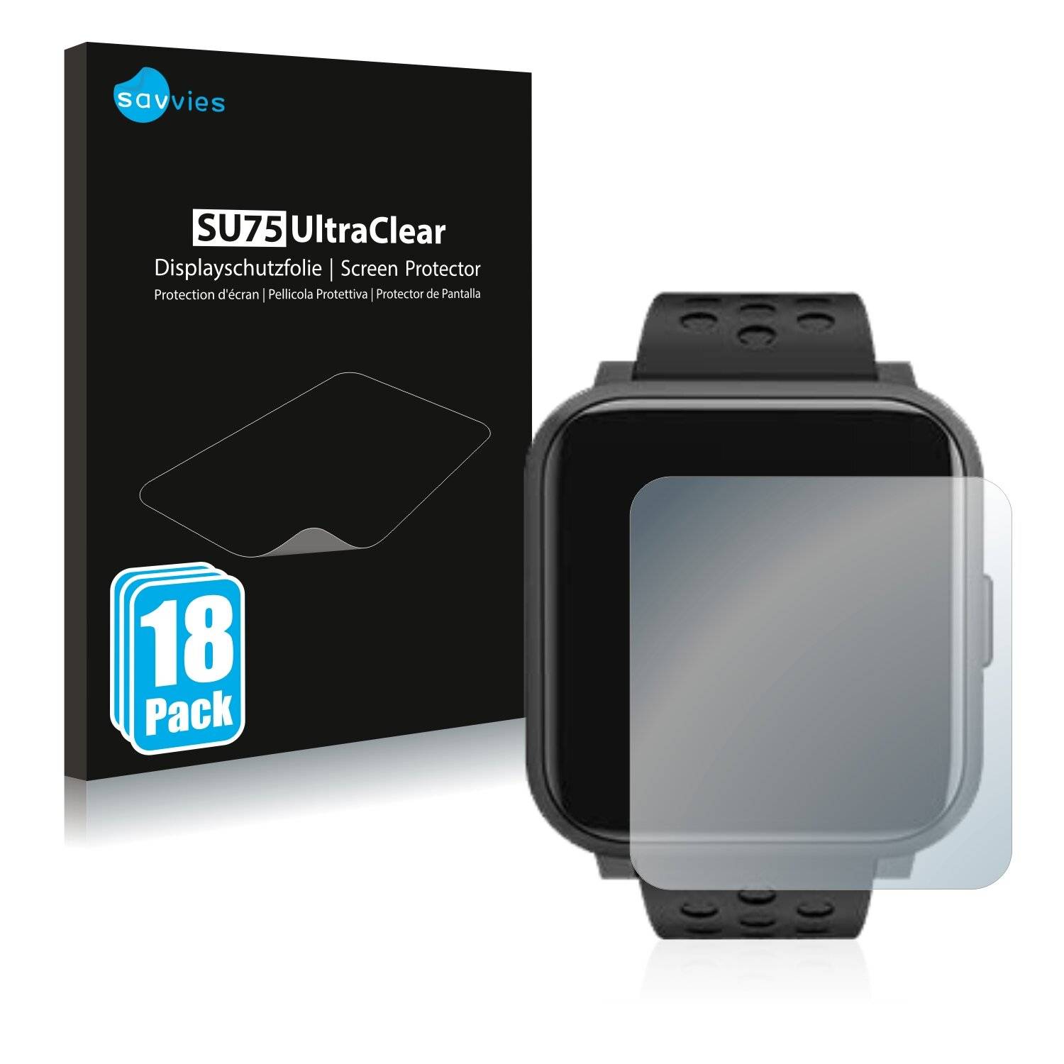 18x Savvies SU75 Displayschutzfolie für Zkcreation