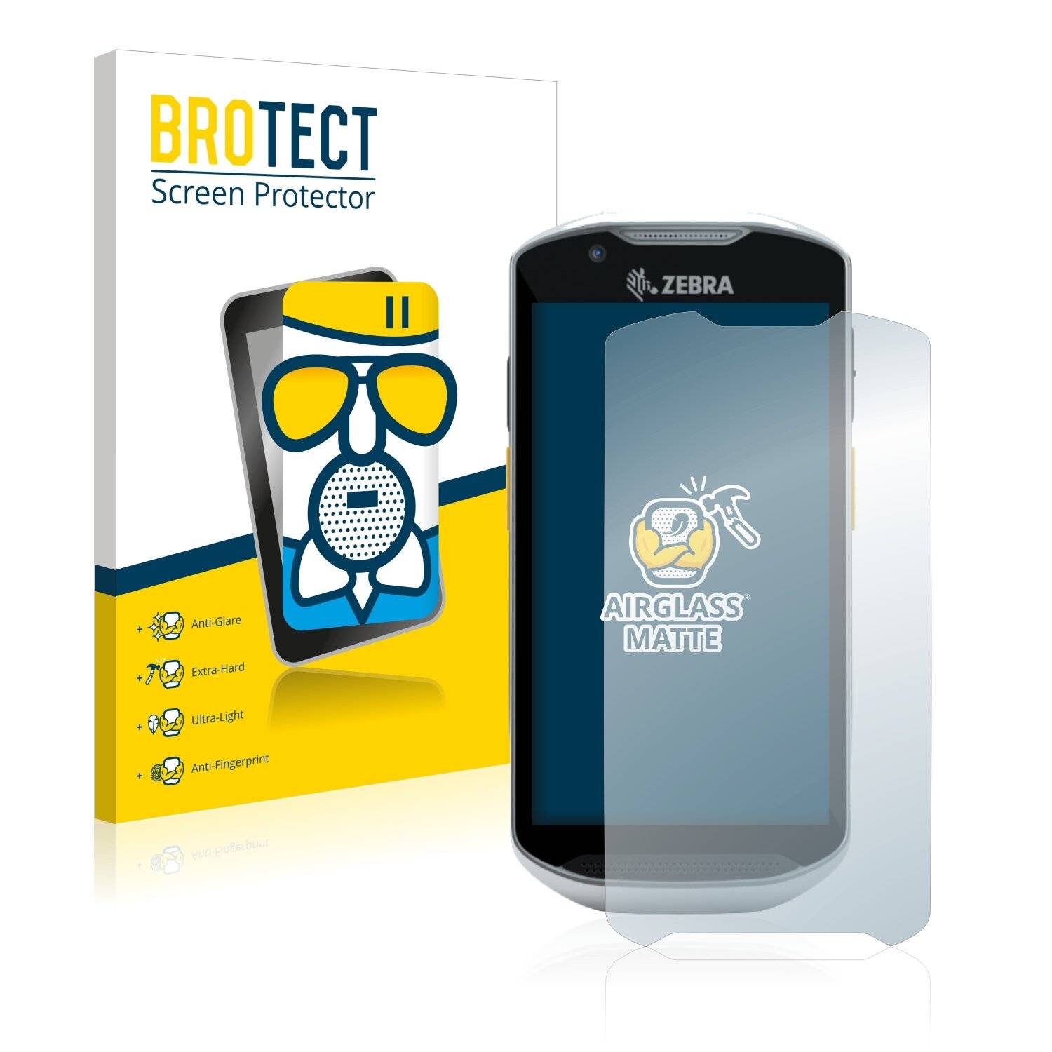 BROTECT AirGlass Matte Schutzglas Folie für Zebra