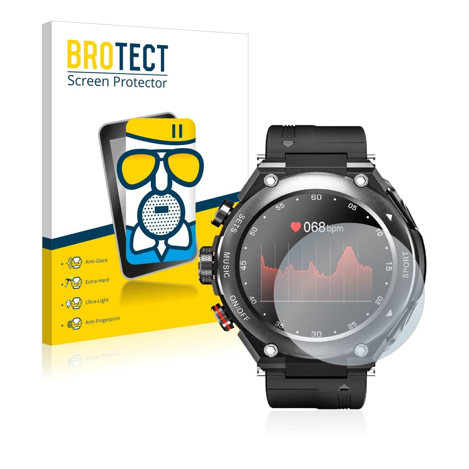 BROTECT AirGlass Matte Schutzglas Folie für Lemfo