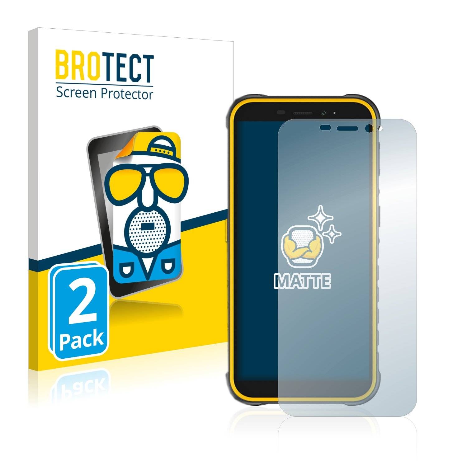 2x BROTECT Matte Displayschutzfolie für Ulefone Armor X8i - Entspiegelt,