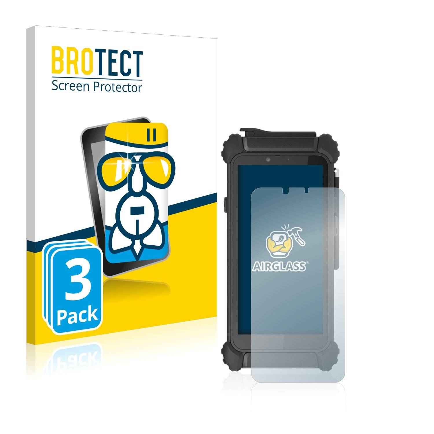 3x BROTECT AirGlass Schutzglas Folie für DT Research