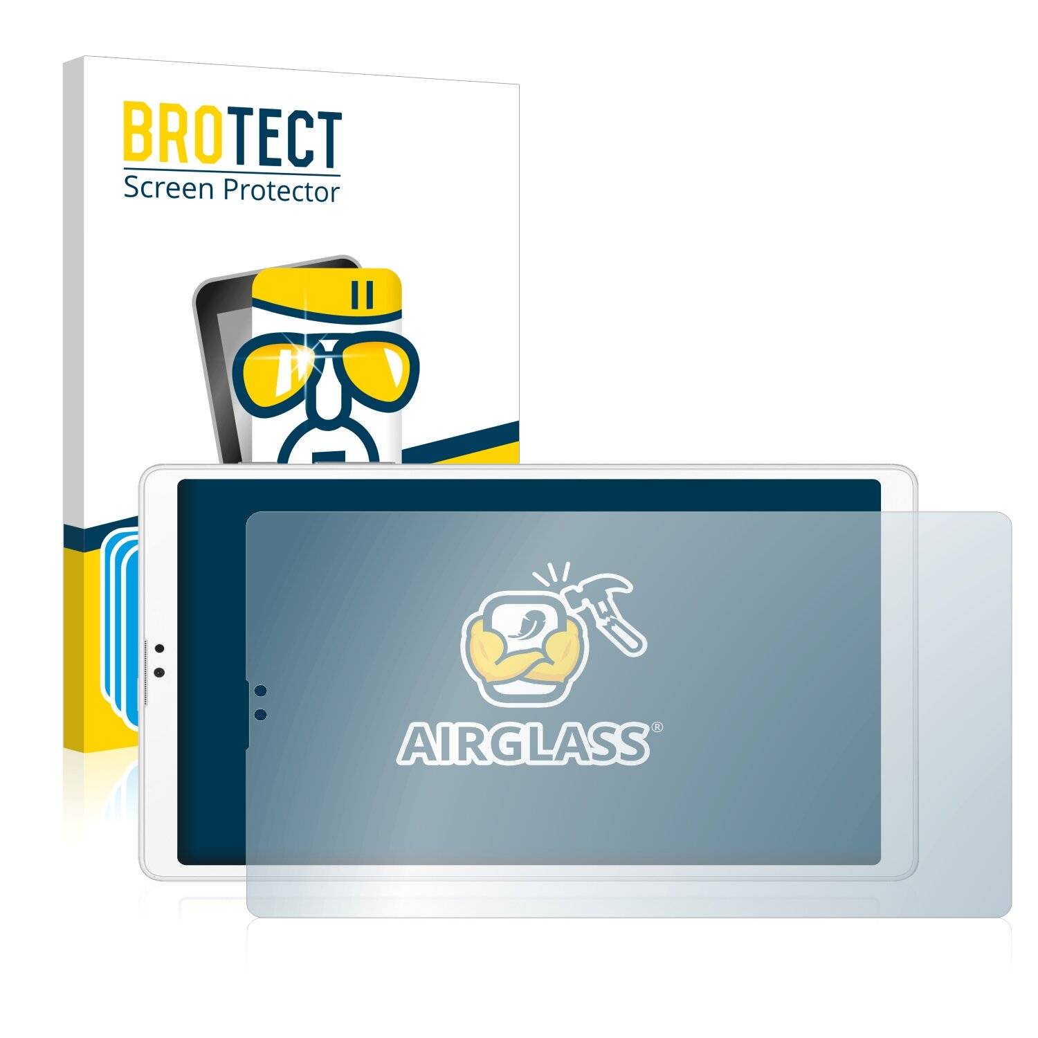 6x BROTECT AirGlass Schutzglas Folie für Samsung Galaxy Tab A7 Lite Wi-Fi 2021 (im