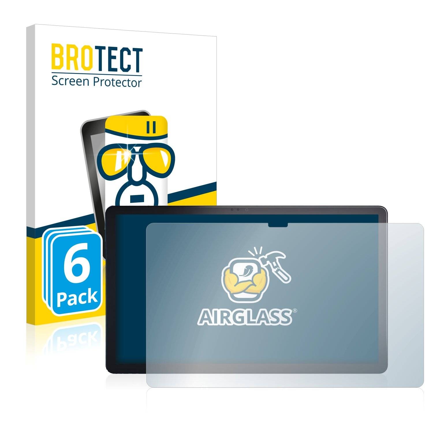 6x BROTECT AirGlass Schutzglas Folie für Lenovo Tab P11