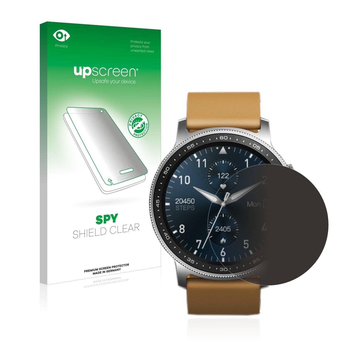 upscreen Spy Shield Clear Premium Blickschutzfolie für Zeblaze GTR