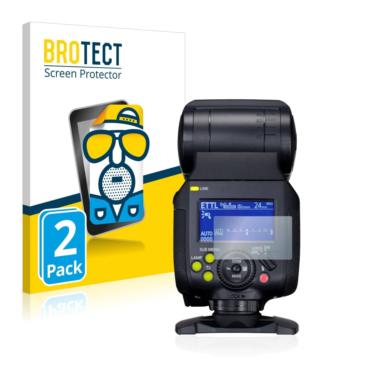2x BROTECT Matte Displayschutzfolie für Canon Speedlite EL-1 - Entspiegelt,