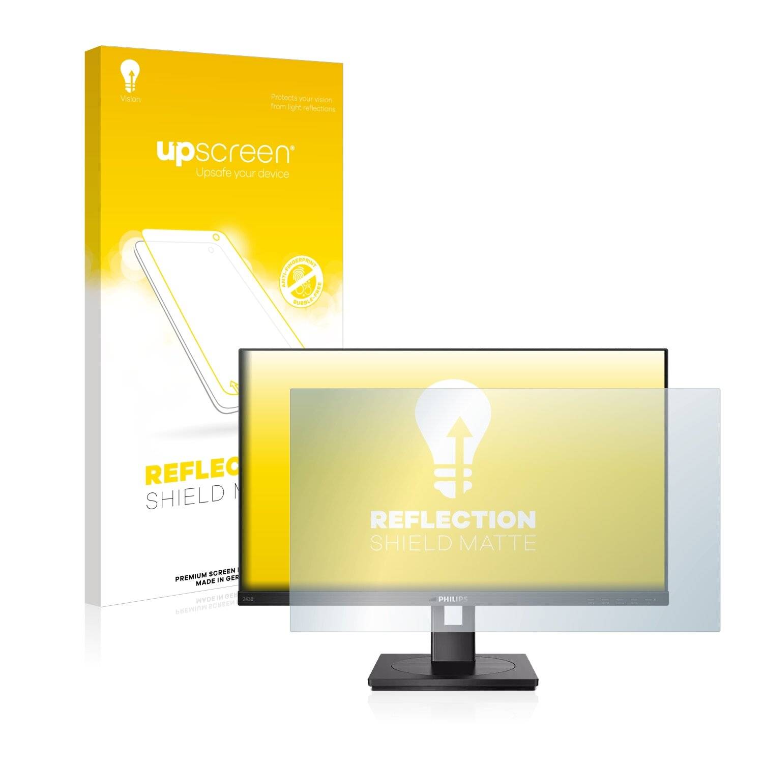 upscreen Reflection Shield Matte Premium Displayschutzfolie für Philips