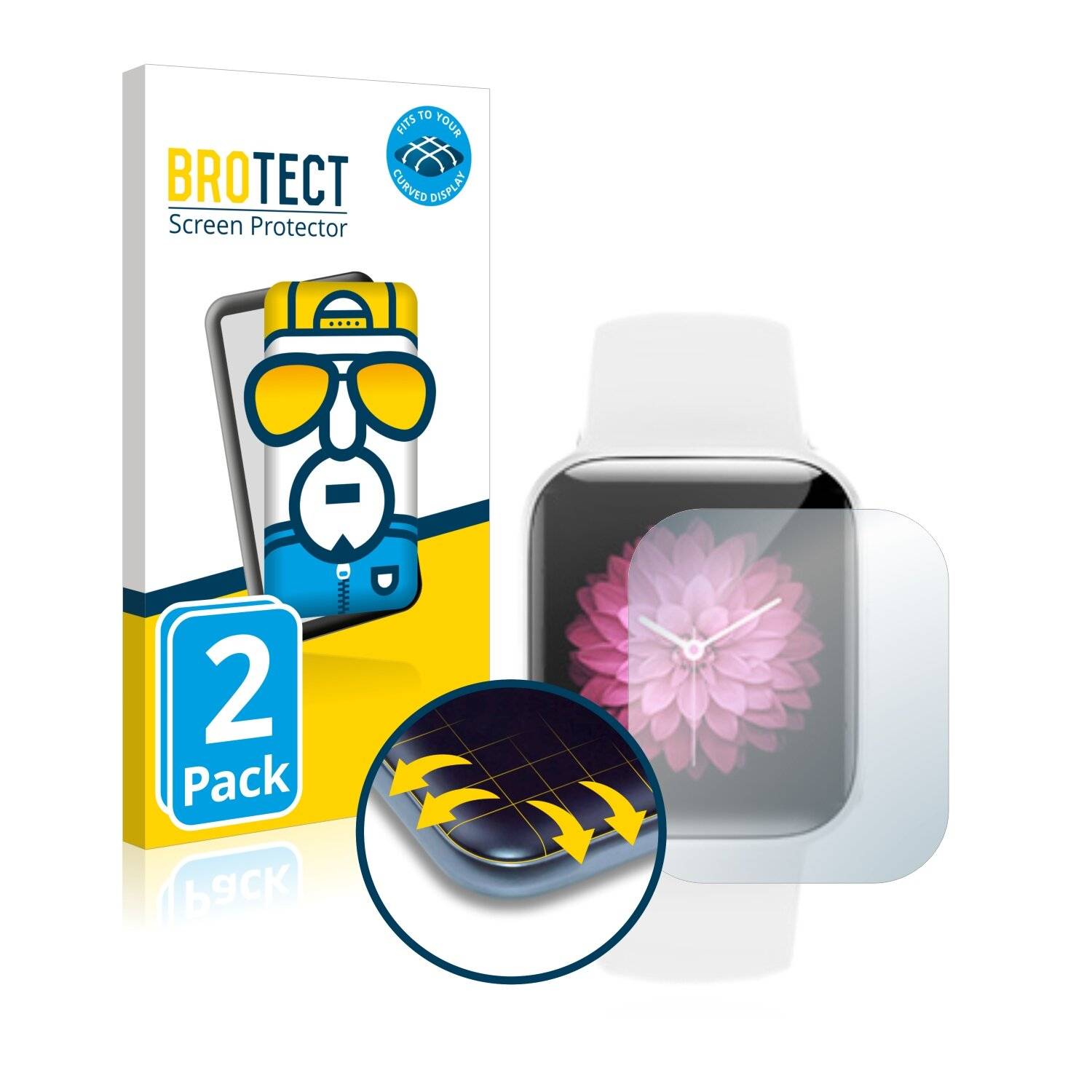 2x BROTECT Flex Full-Cover Displayschutzfolie für Naixues