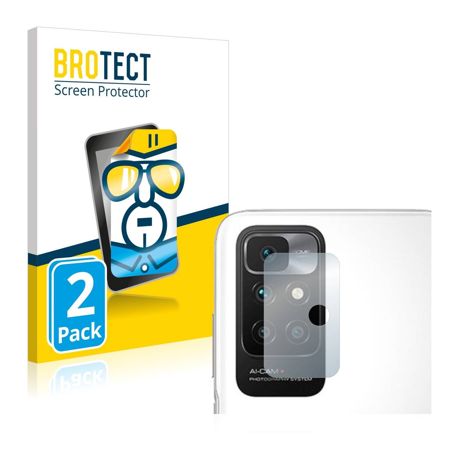 2x BROTECT HD-Clear Displayschutzfolie für Xiaomi Redmi 10 (NUR