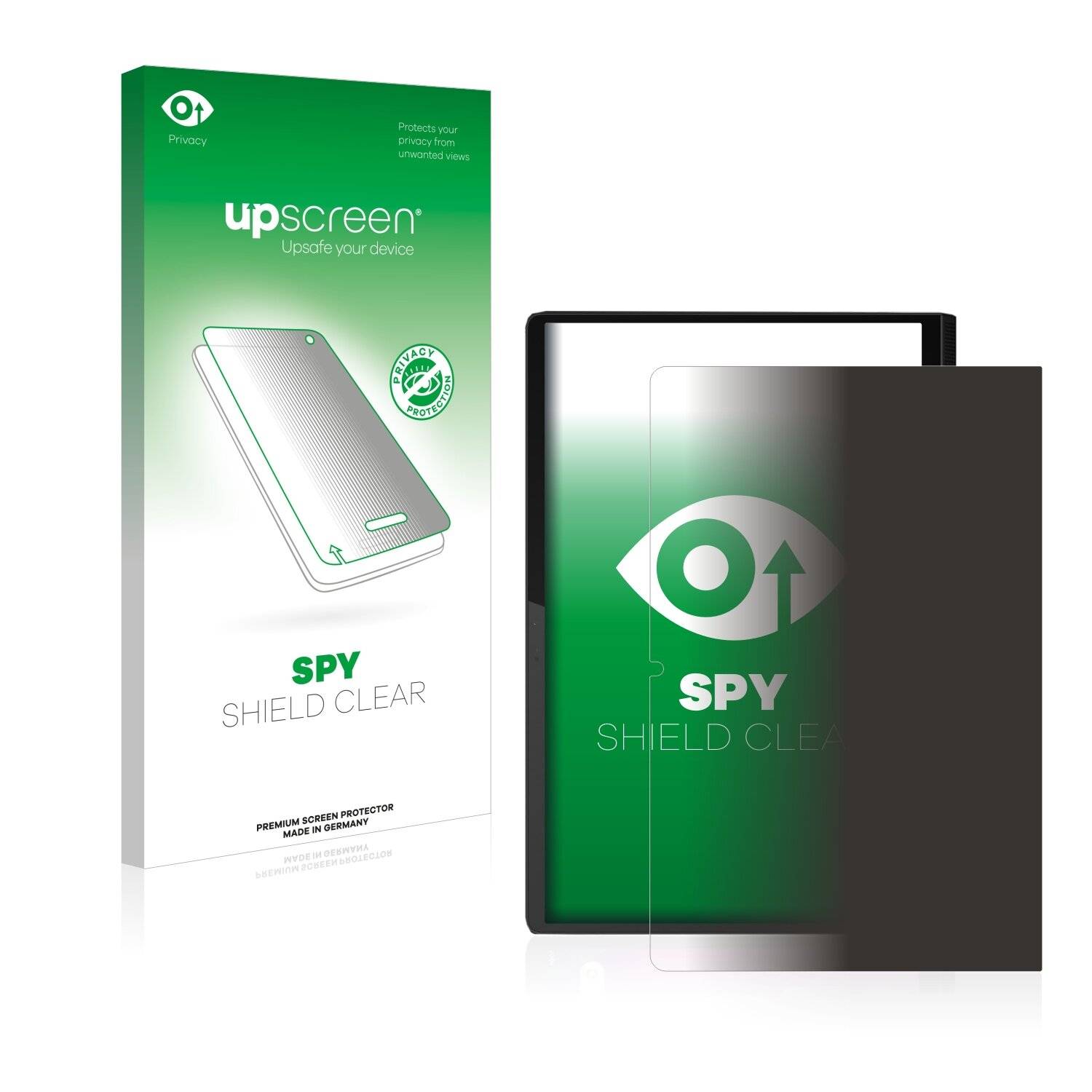 upscreen Spy Shield Clear Premium Blickschutzfolie für Lenovo Yoga Tab 11