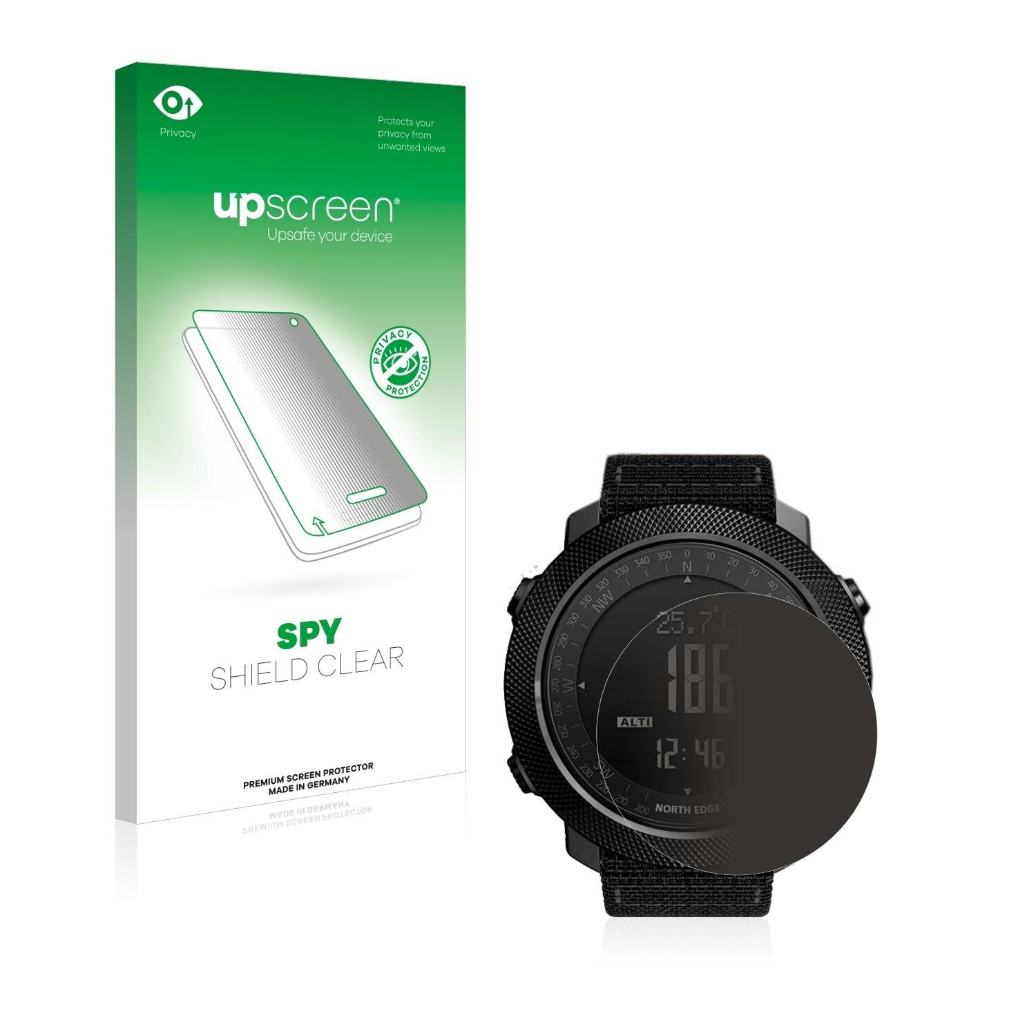 upscreen Spy Shield Clear Premium Blickschutzfolie für Explopur North Edge