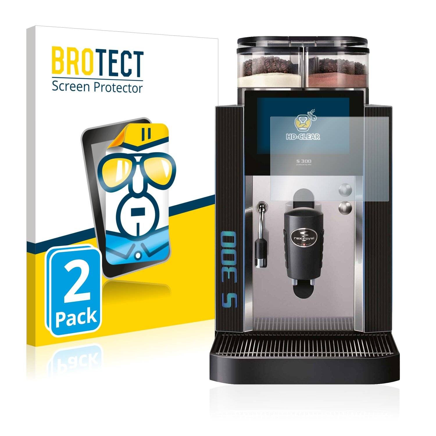 2x BROTECT HD-Clear Displayschutzfolie für Rex-Royal S300